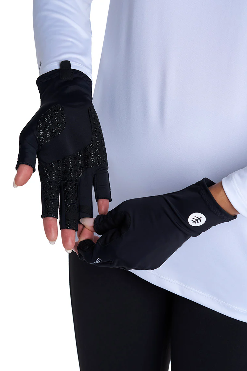 Unisex MaxShield Multi-Sport Fingerless Gloves | Black - Image 6