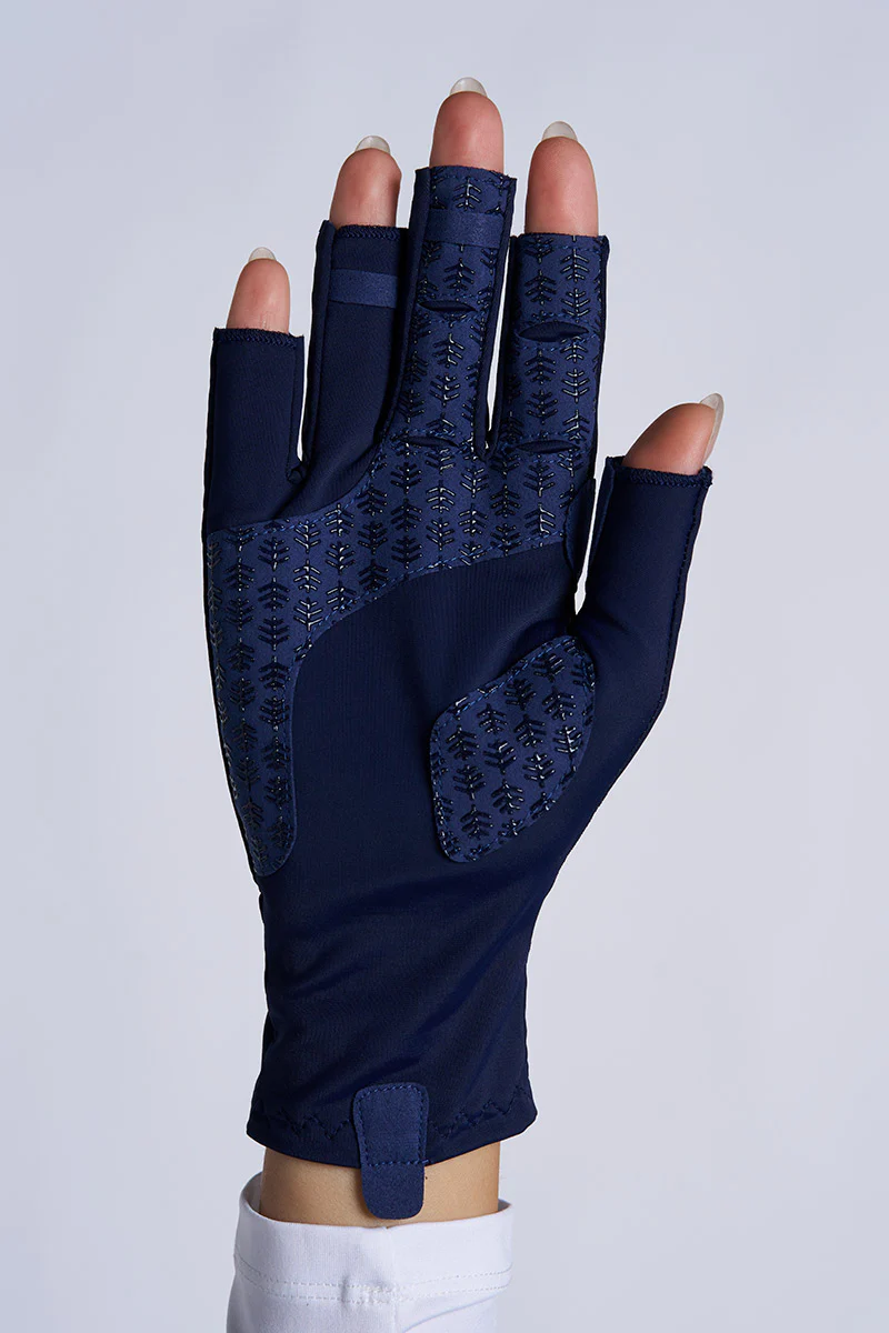 Unisex MaxShield Multi-Sport Fingerless Gloves | Navy - Image 2