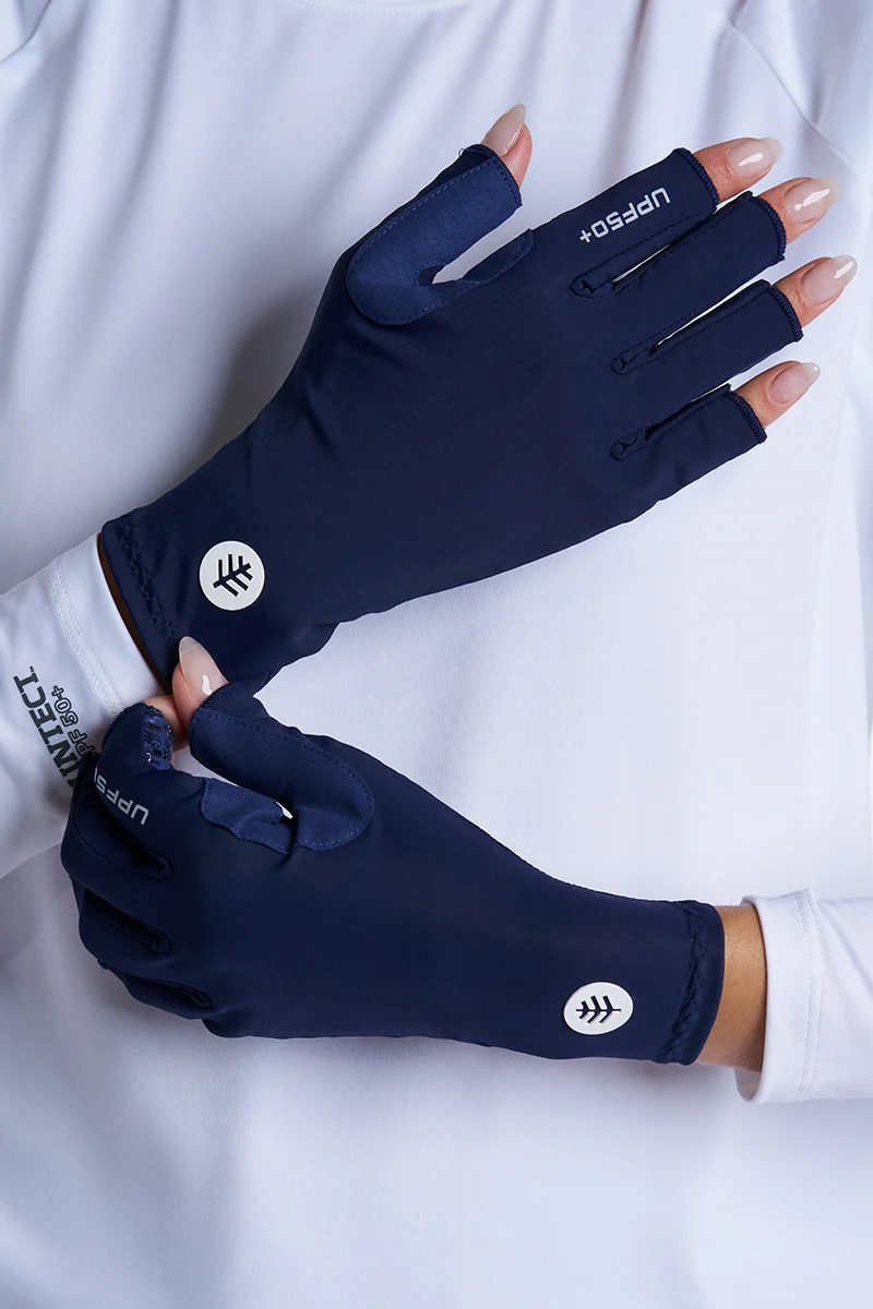 Unisex MaxShield Multi-Sport Fingerless Gloves | Navy - Image 5