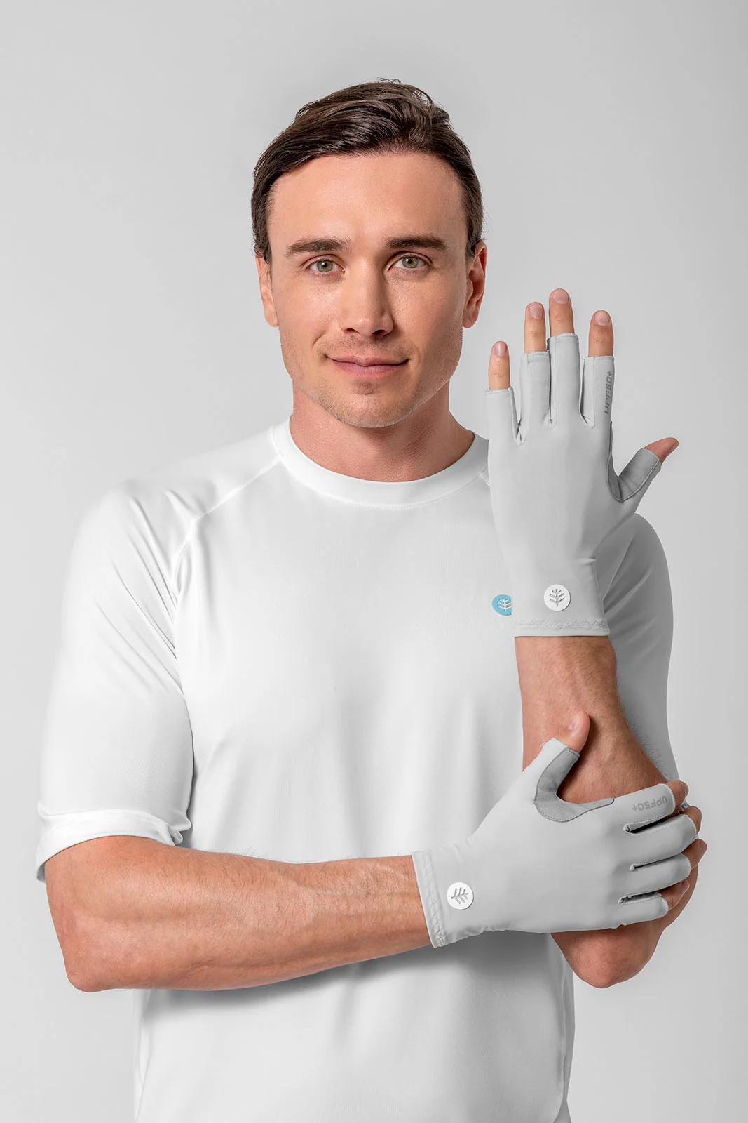 Unisex MaxShield Multi-Sport Fingerless Gloves | Sleek Grey - Image 3