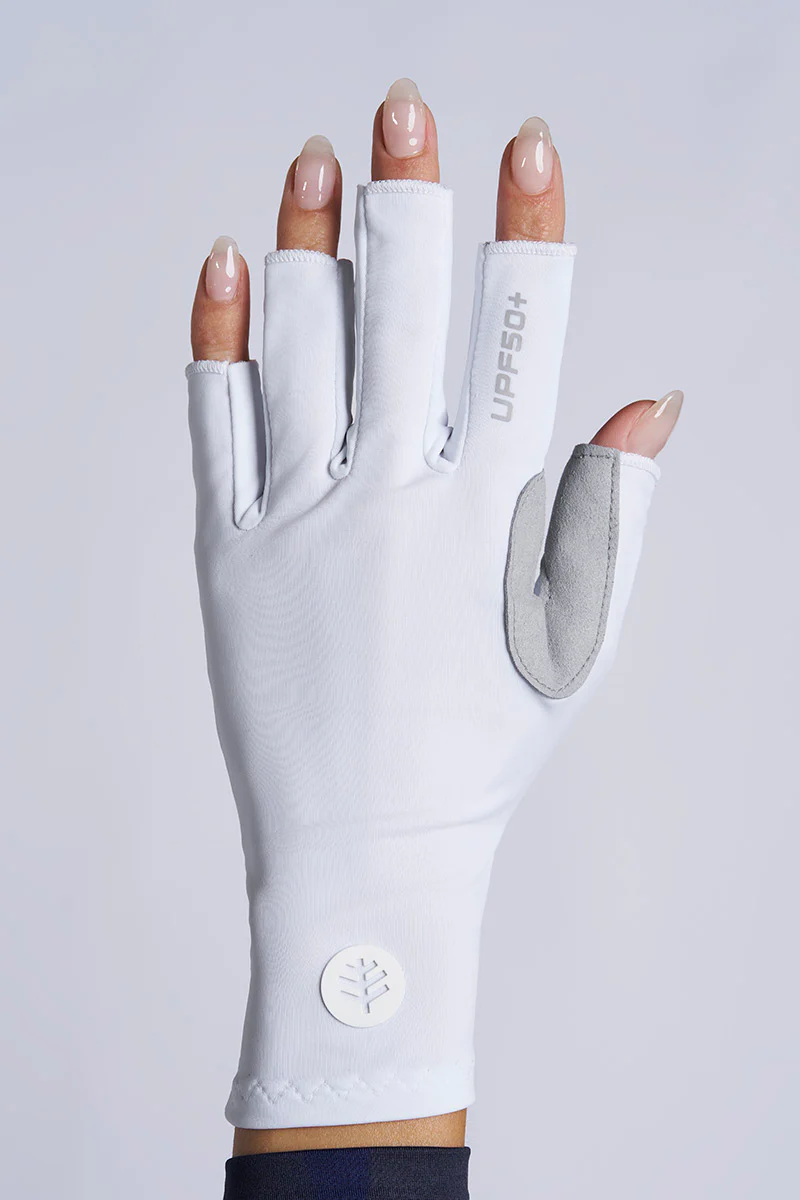 Unisex MaxShield Multi-Sport Fingerless Gloves | White - Image 3