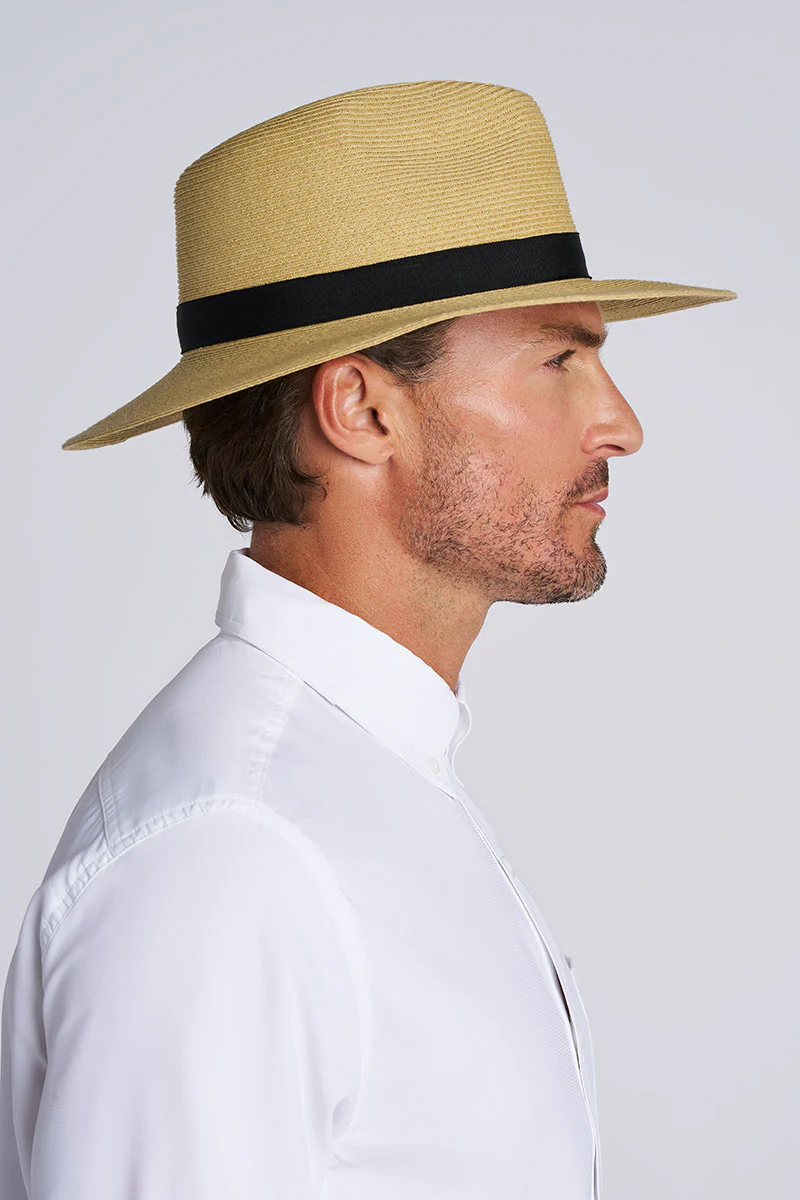 Peyton Packable Panama Style Fedora | Toast - Image 3