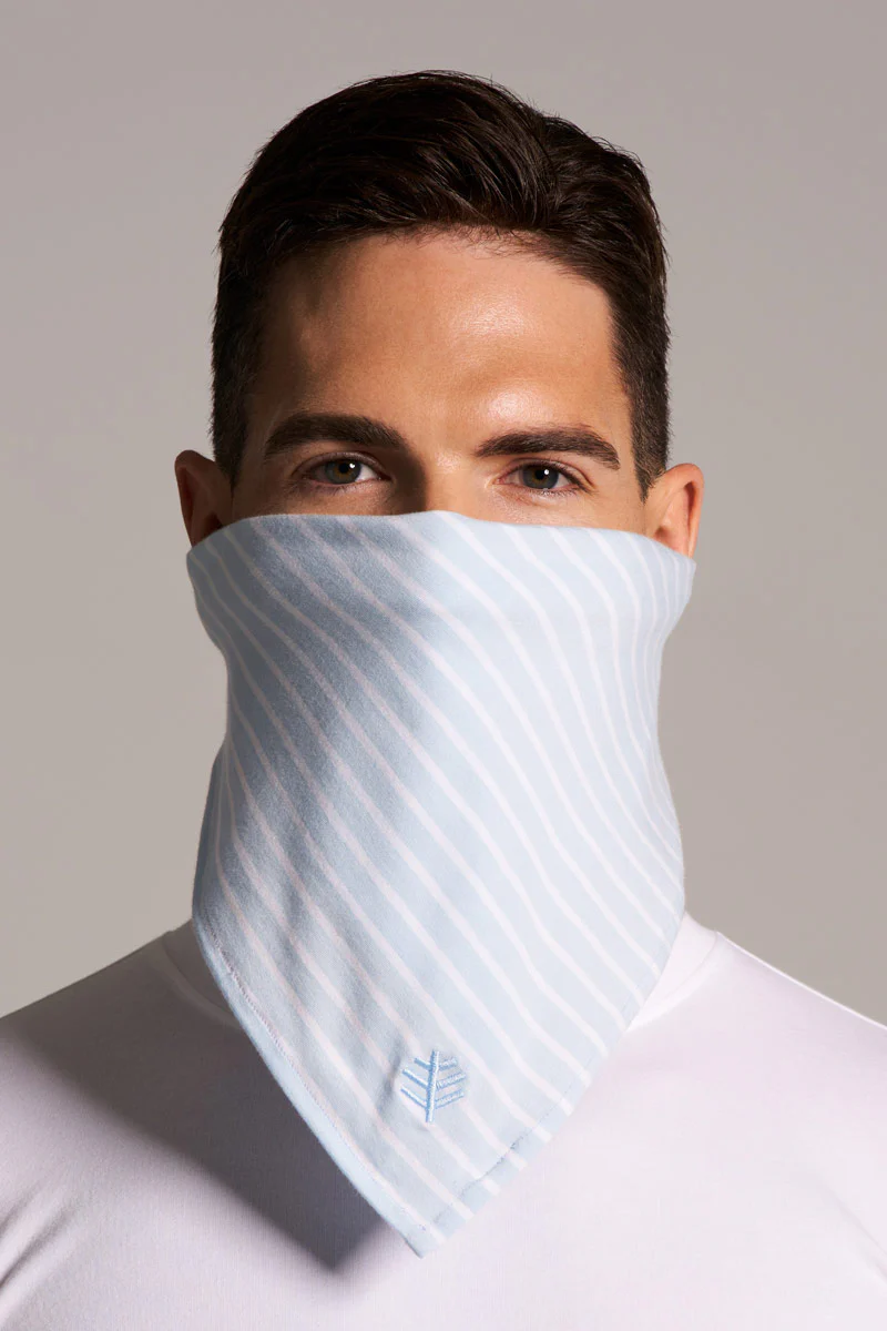 Unisex Sanibel Everyday Beach Bandana | Skyride/White Stripe - Image 2