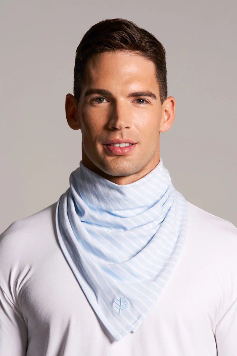 Unisex Sanibel Everyday Beach Bandana | Skyride/White Stripe - Image 3