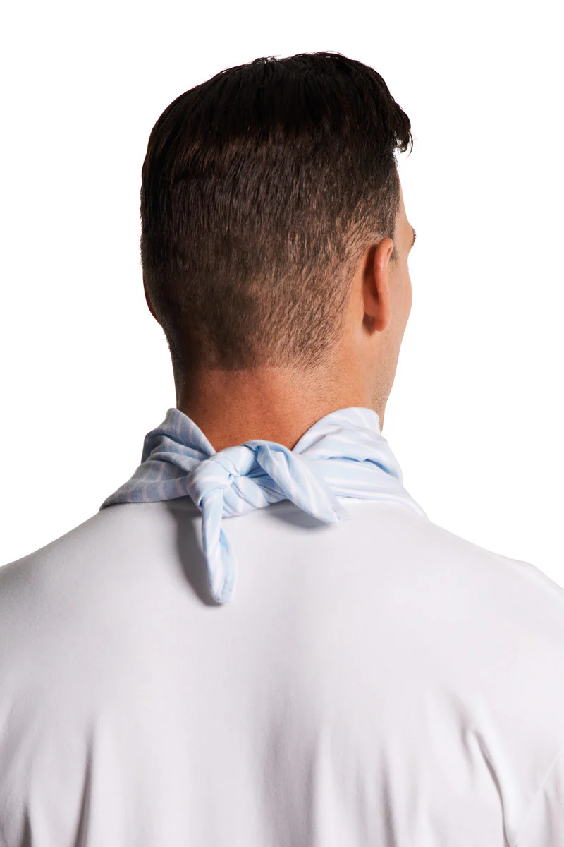 Unisex Sanibel Everyday Beach Bandana | Skyride/White Stripe - Image 6