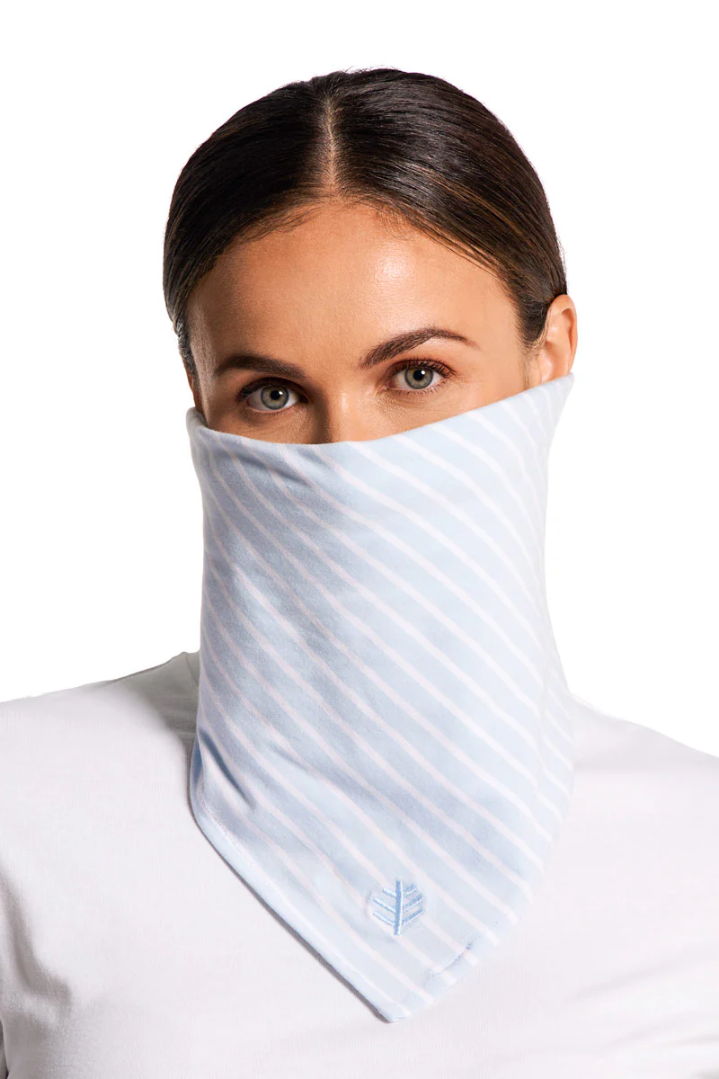 Unisex Sanibel Everyday Beach Bandana | Skyride/White Stripe - Image 9