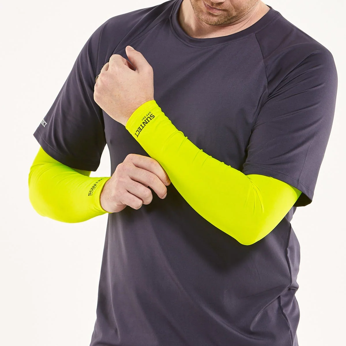 Unisex Switchback Sun Sleeves | Safety Yellow - Image 2