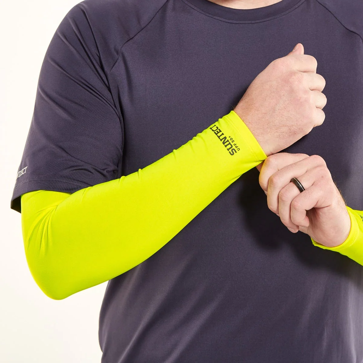 Unisex Switchback Sun Sleeves | Safety Yellow - Image 4