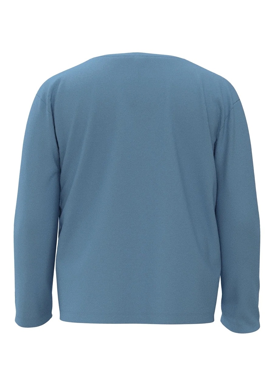 Toddler Coco Plum Everyday Long Sleeve Graphic T-Shirt | Arctic Blue Sea Tales - Image 3