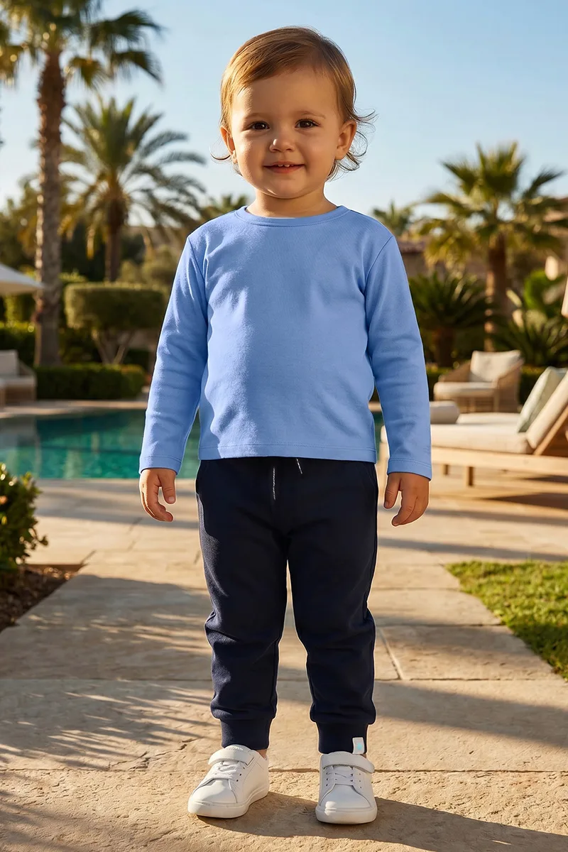 Toddler Coco Plum Everyday Long Sleeve T-Shirt | Bluebell
