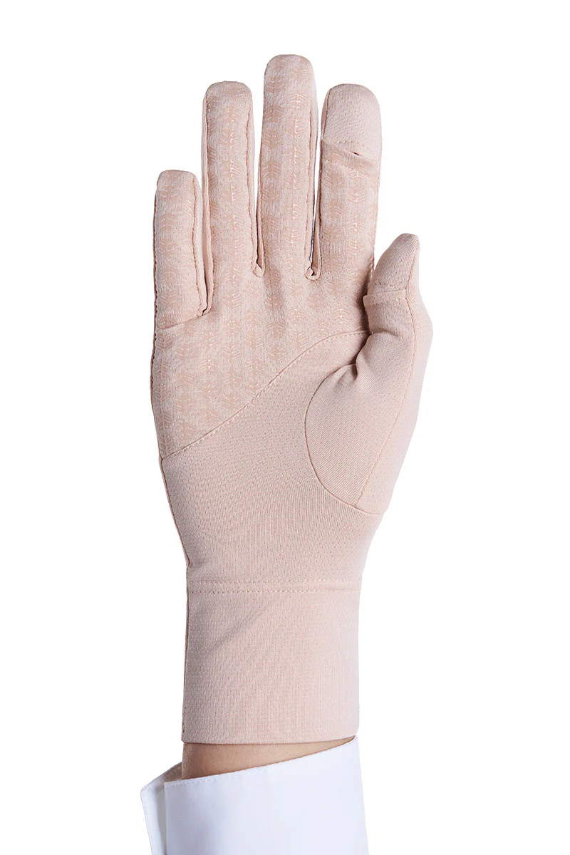 Unisex Fuji Convertible Fingertip Sun Gloves | Beige - Image 8