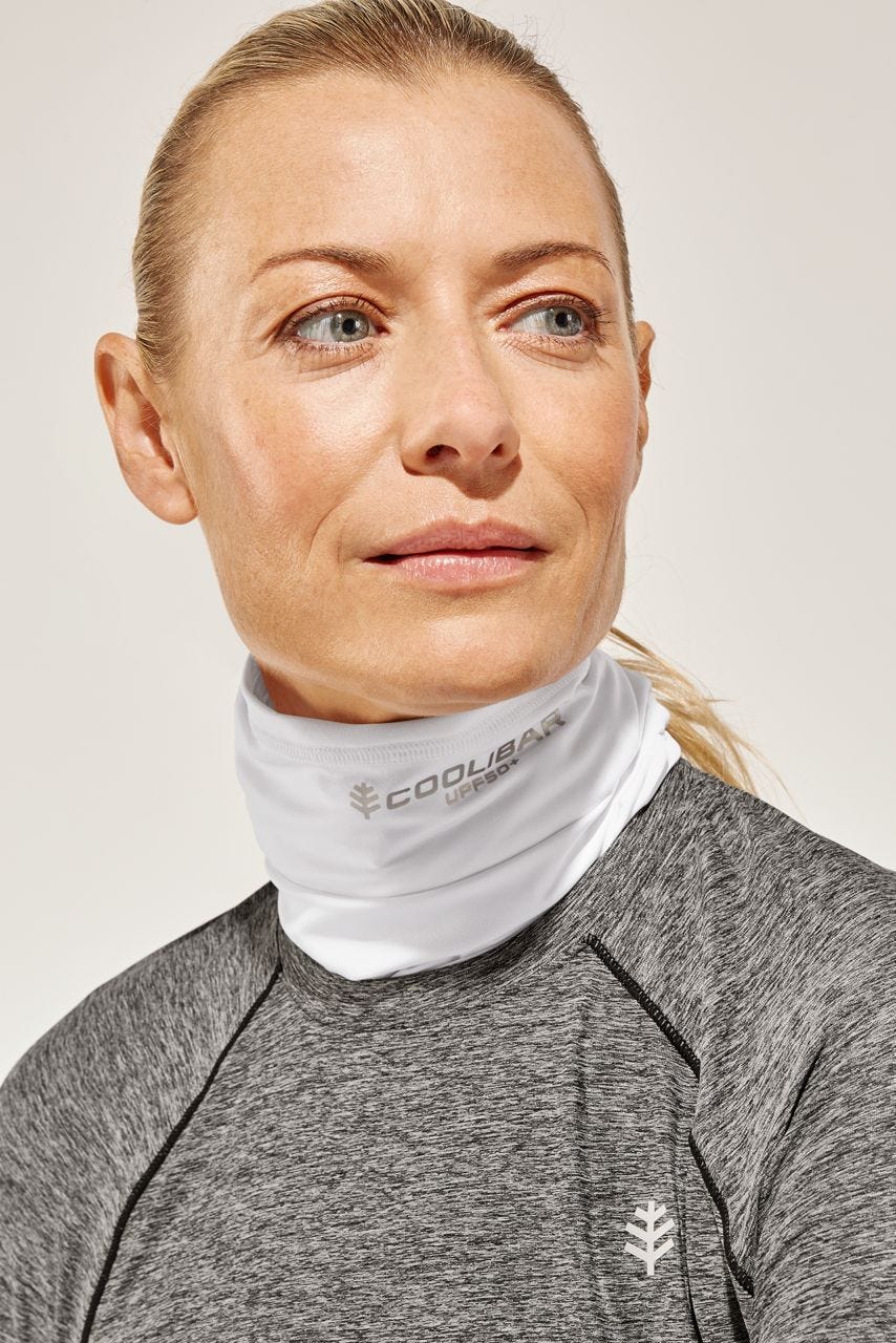 Unisex Virasana Performance Sun Gaiter | White - Image 3