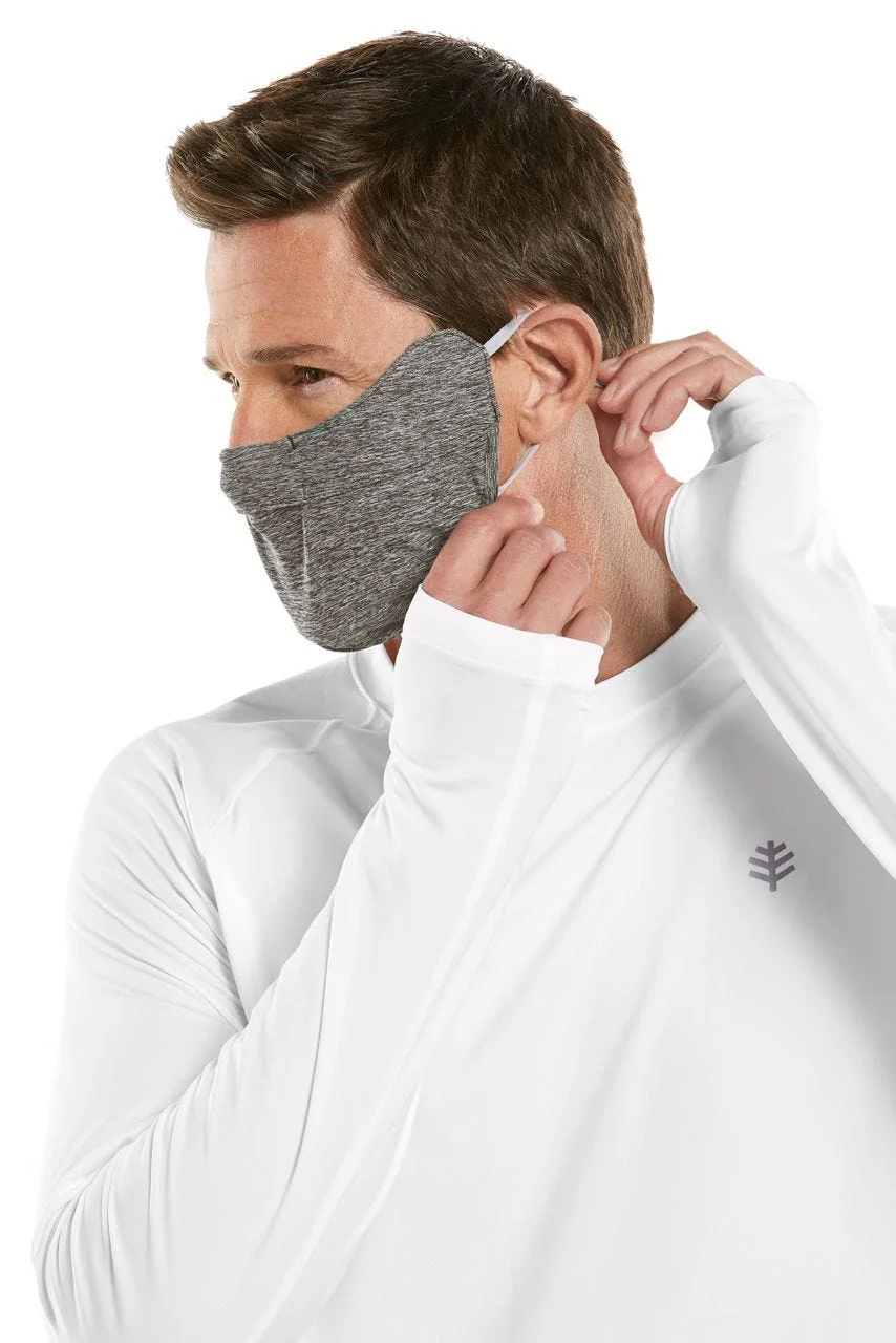 Unisex Zenith Face Mask with Adjustable Features | Charcoal Heather - Image 4