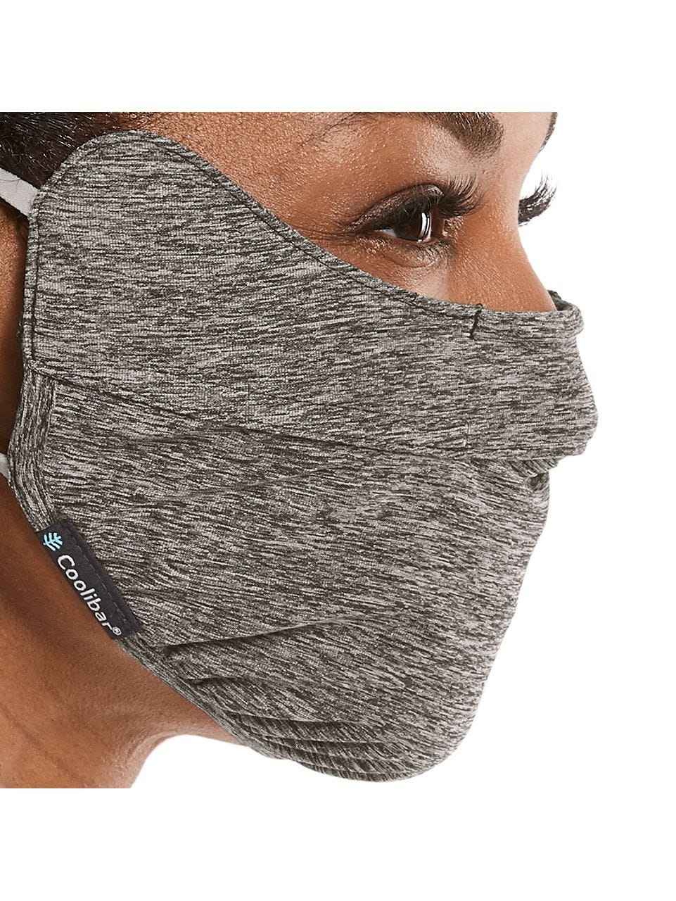 Unisex Zenith Face Mask with Adjustable Features | Charcoal Heather - Image 8