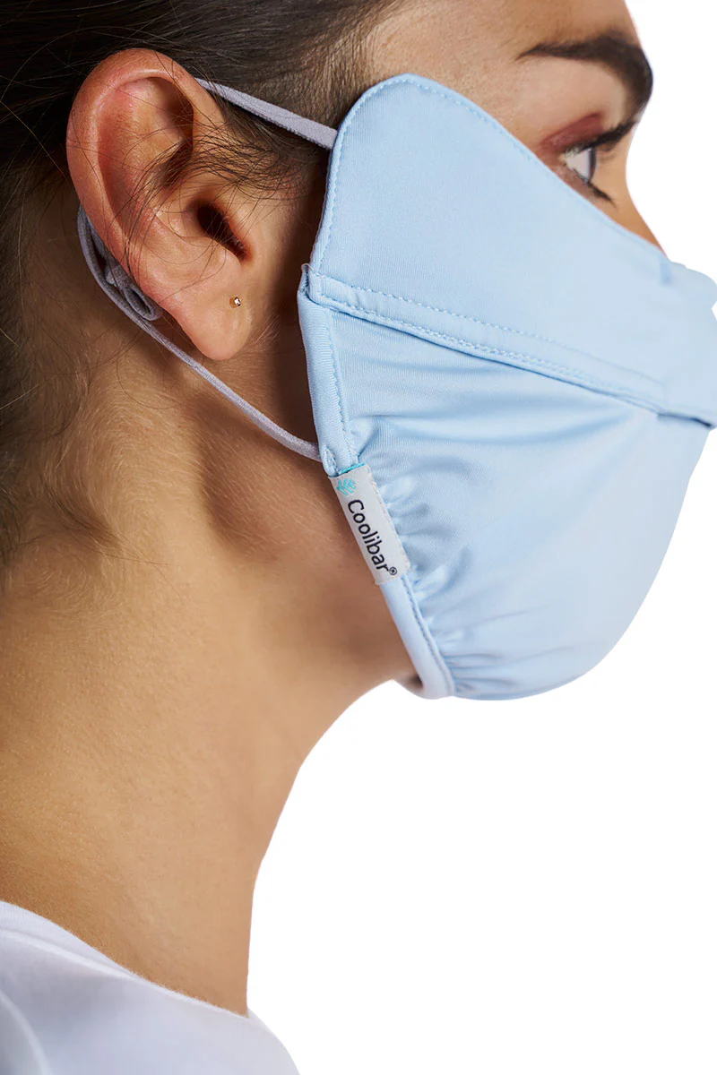 Unisex Zenith Face Mask with Adjustable Features | Light Blue - Image 4