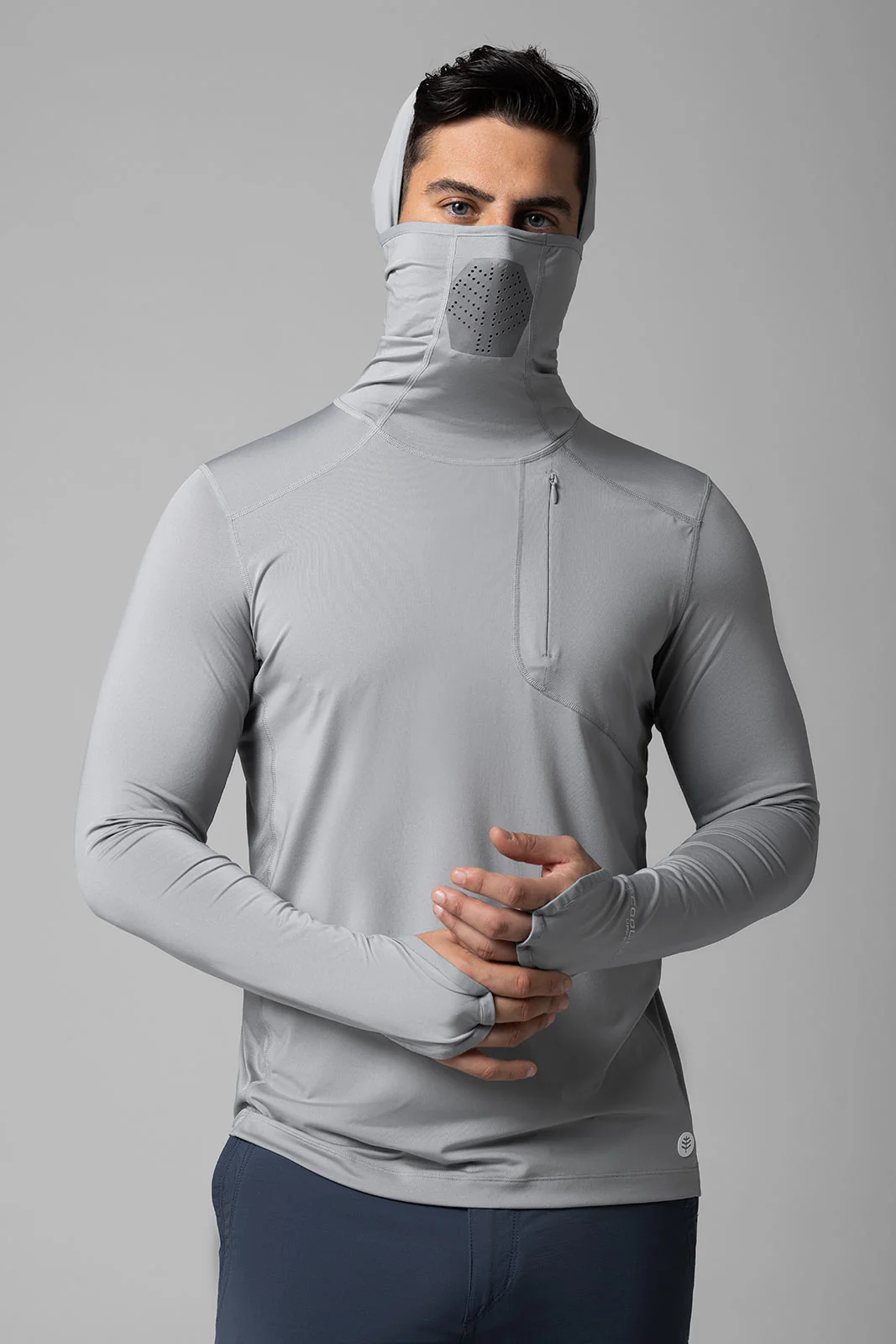 Men's Vented Andros Fishing Hoodie | Slate - Image 13