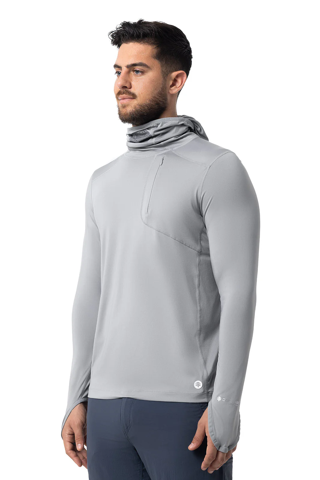 Men's Vented Andros Fishing Hoodie | Slate - Image 3