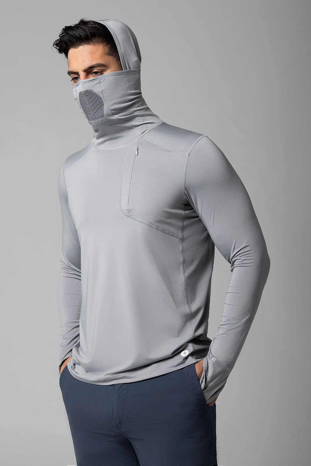 Men's Vented Andros Fishing Hoodie | Slate - Image 5