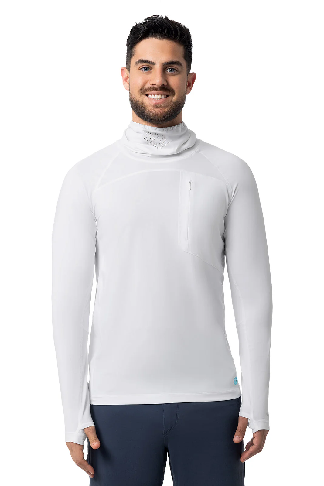 Men's Andros Vented Fishing T-Shirt | White - Image 2