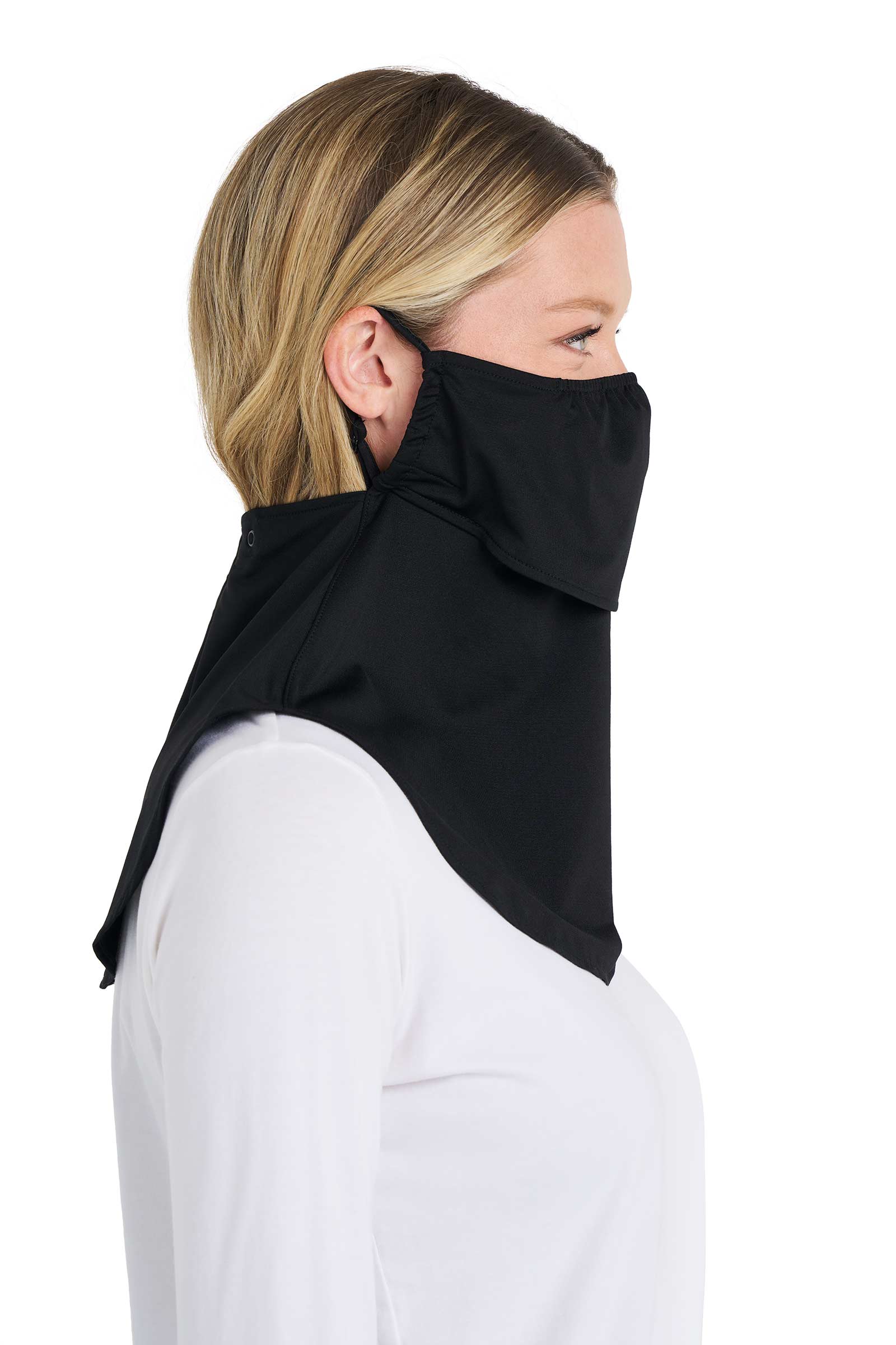 Vermilion Face Mask with Neck Coverage | Black - Image 3