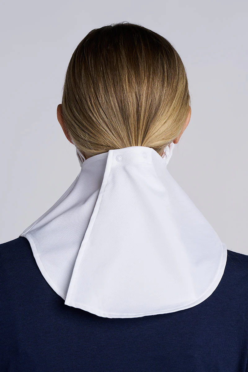 Vermilion Face Mask with Neck Coverage | White - Image 5