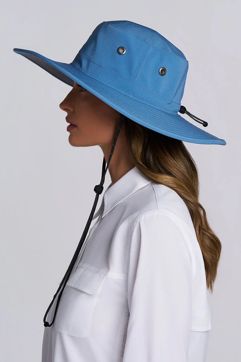 Leo Shapeable Wide Brim Hat | Blue Dusk - Image 3
