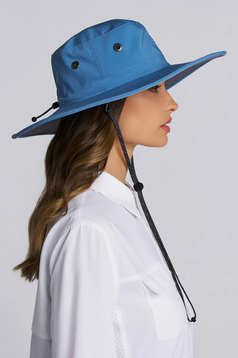 Leo Shapeable Wide Brim Hat | Blue Dusk - Image 5