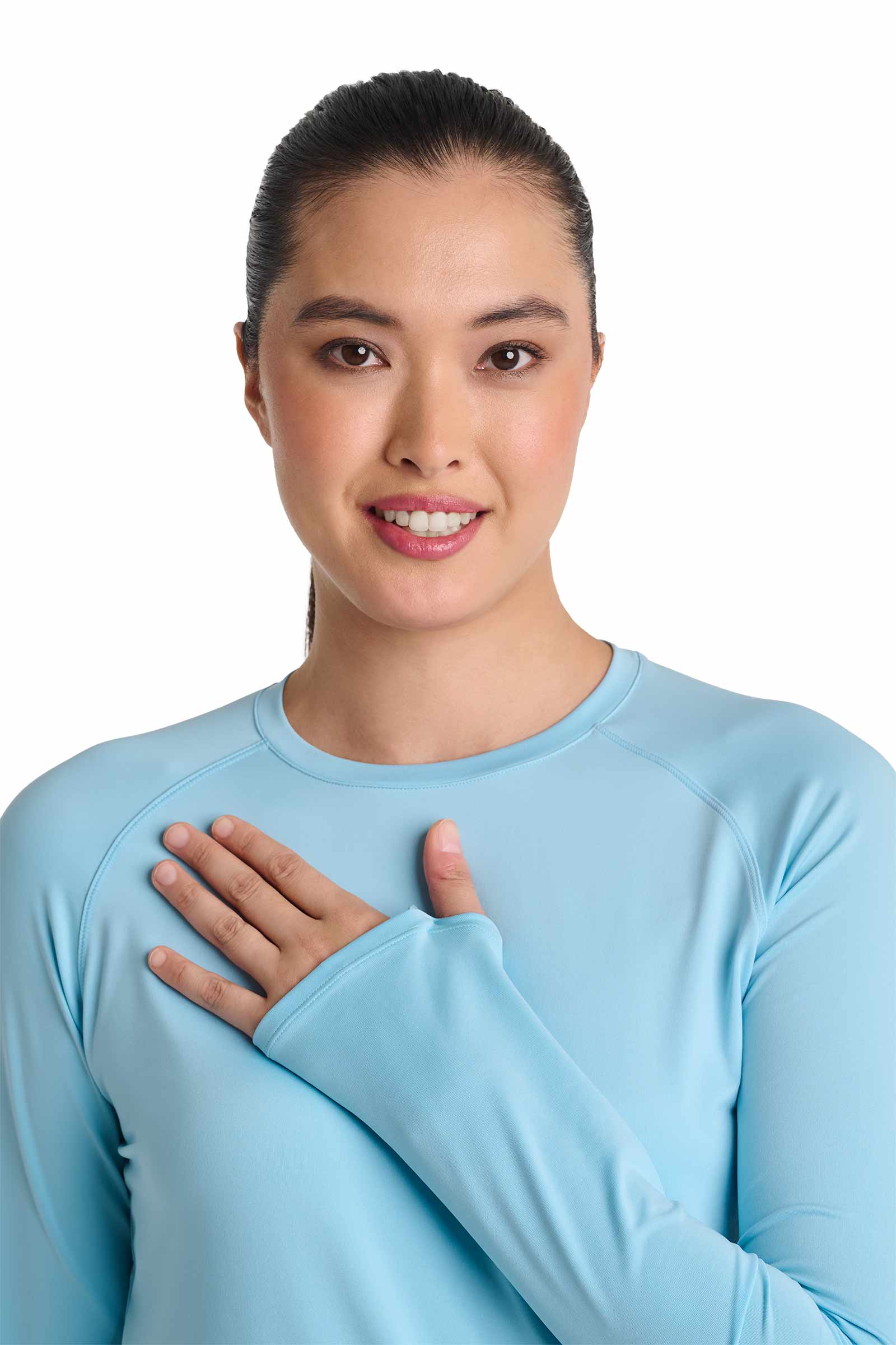 Women's Accelera Performance Long Sleeve Top | Arctic Blue - Image 3