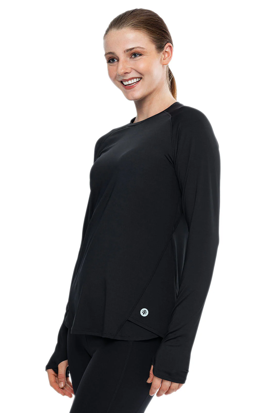 Women's Accelera Performance Long Sleeve Top | Black - Image 2