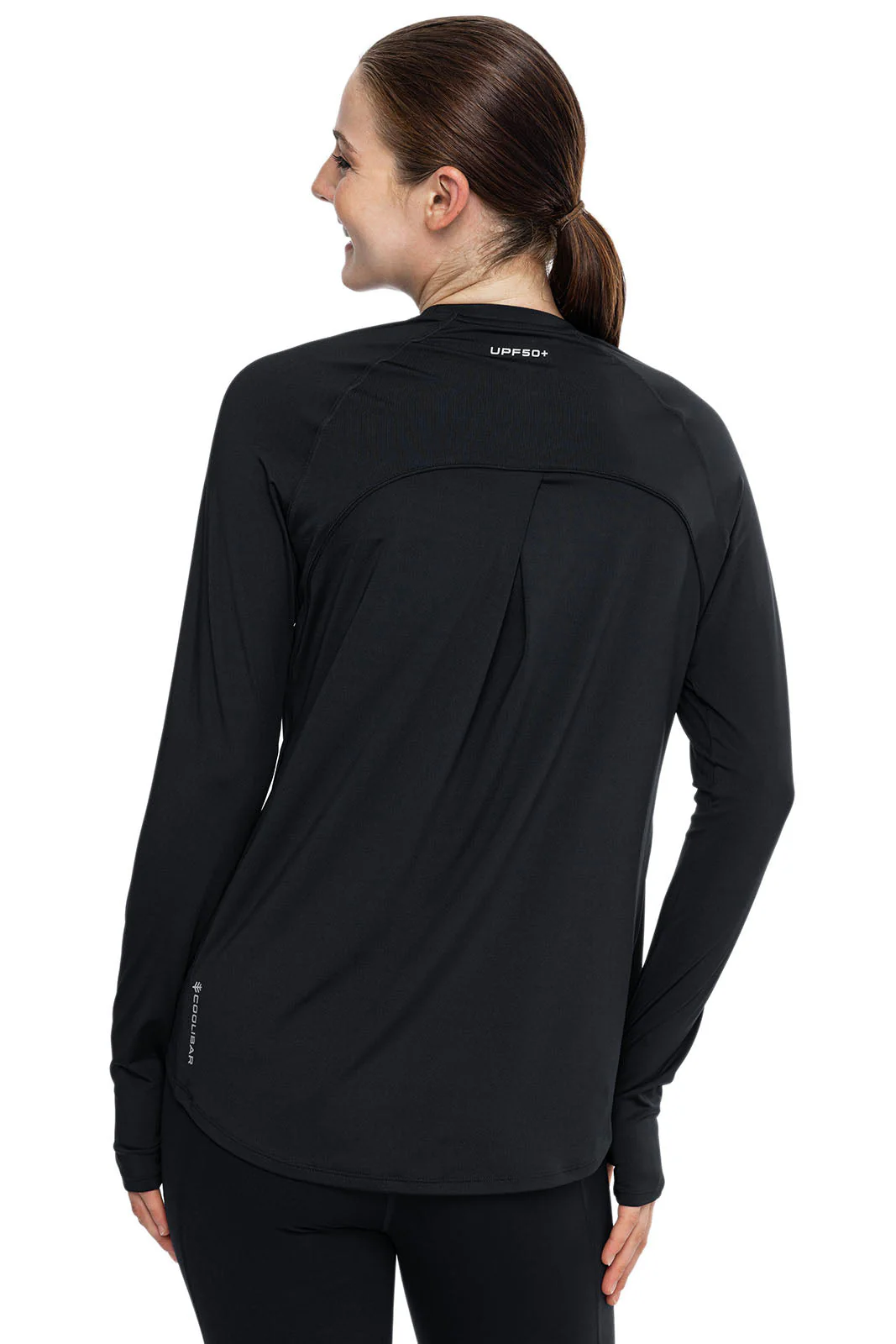 Women's Accelera Performance Long Sleeve Top | Black - Image 3