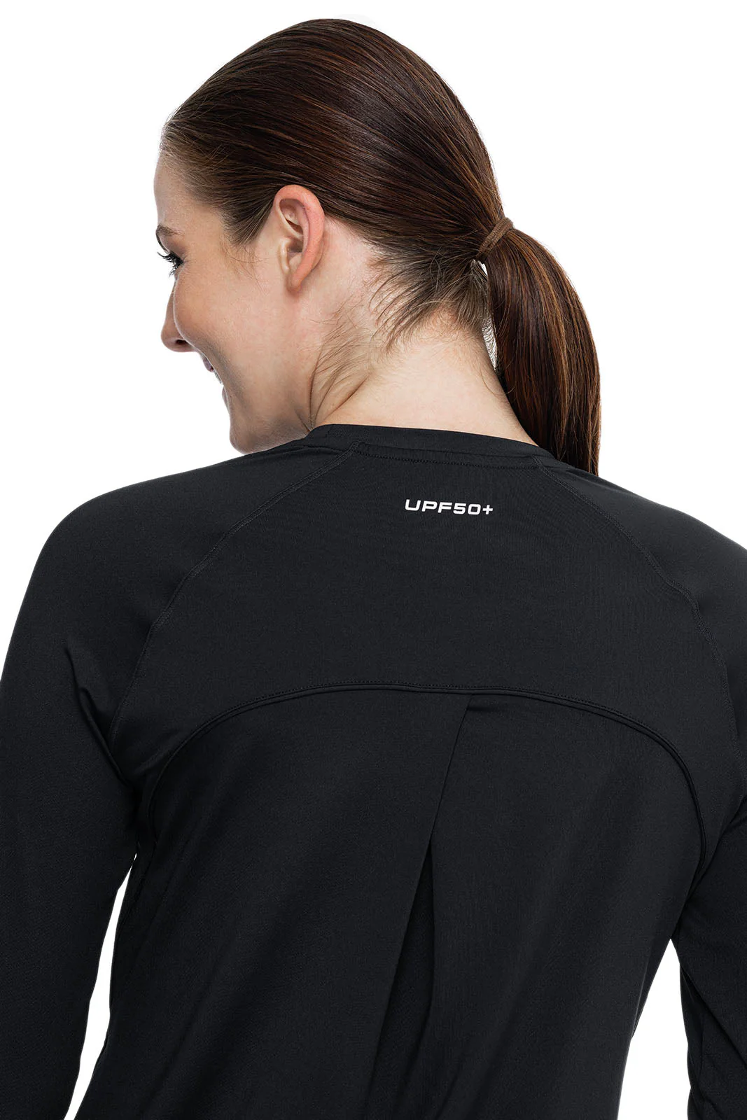 Women's Accelera Performance Long Sleeve Top | Black - Image 5