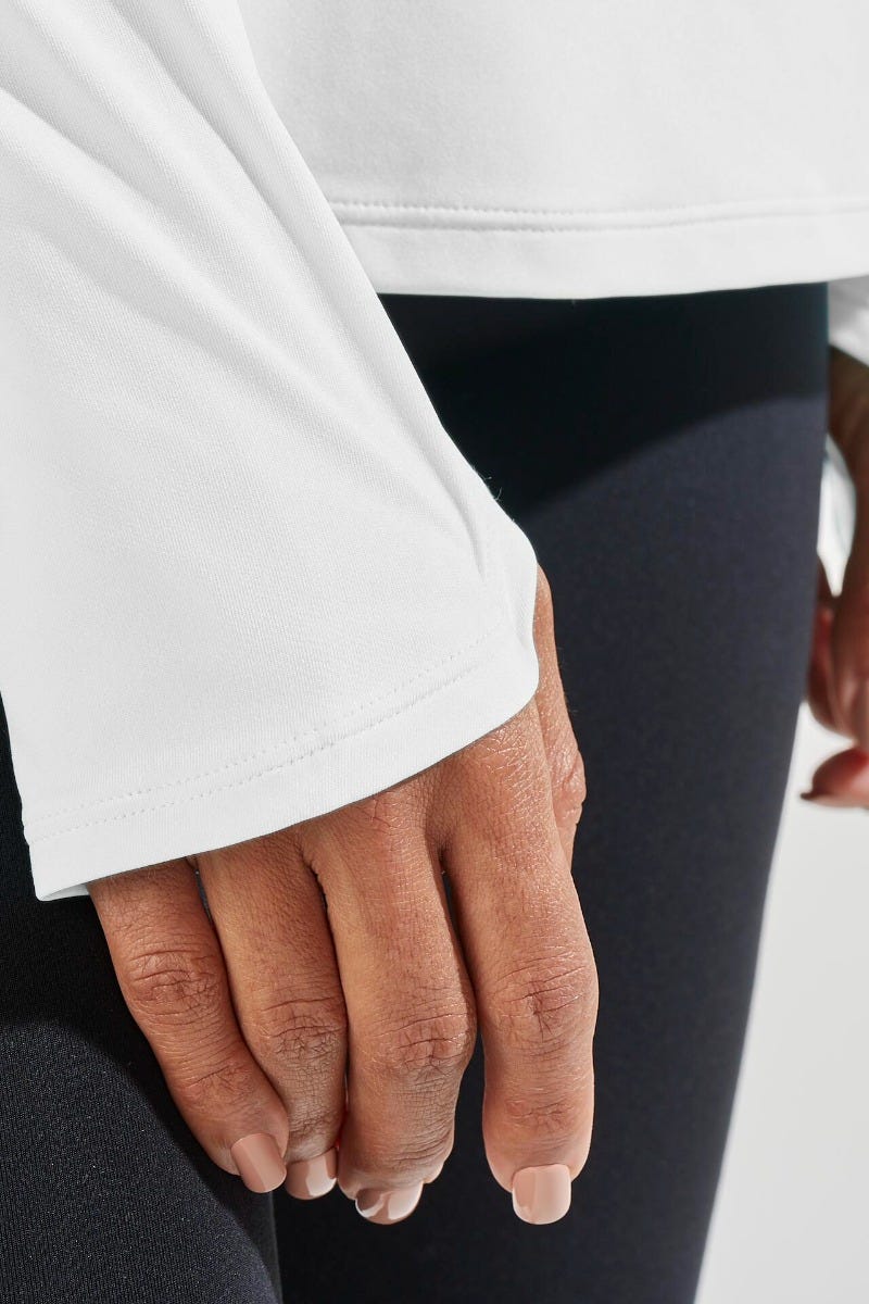 Women's Accelera Performance Long Sleeve Top | White - Image 4