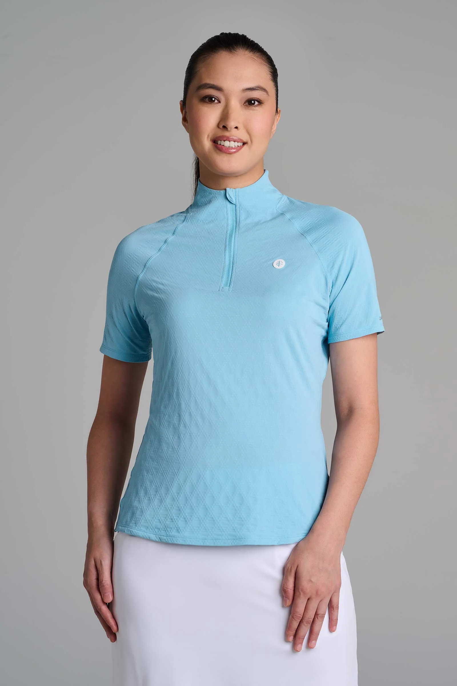 Women's Albatross Elbow Sleeve Mock Neck Top | Regular Parent - Image 6
