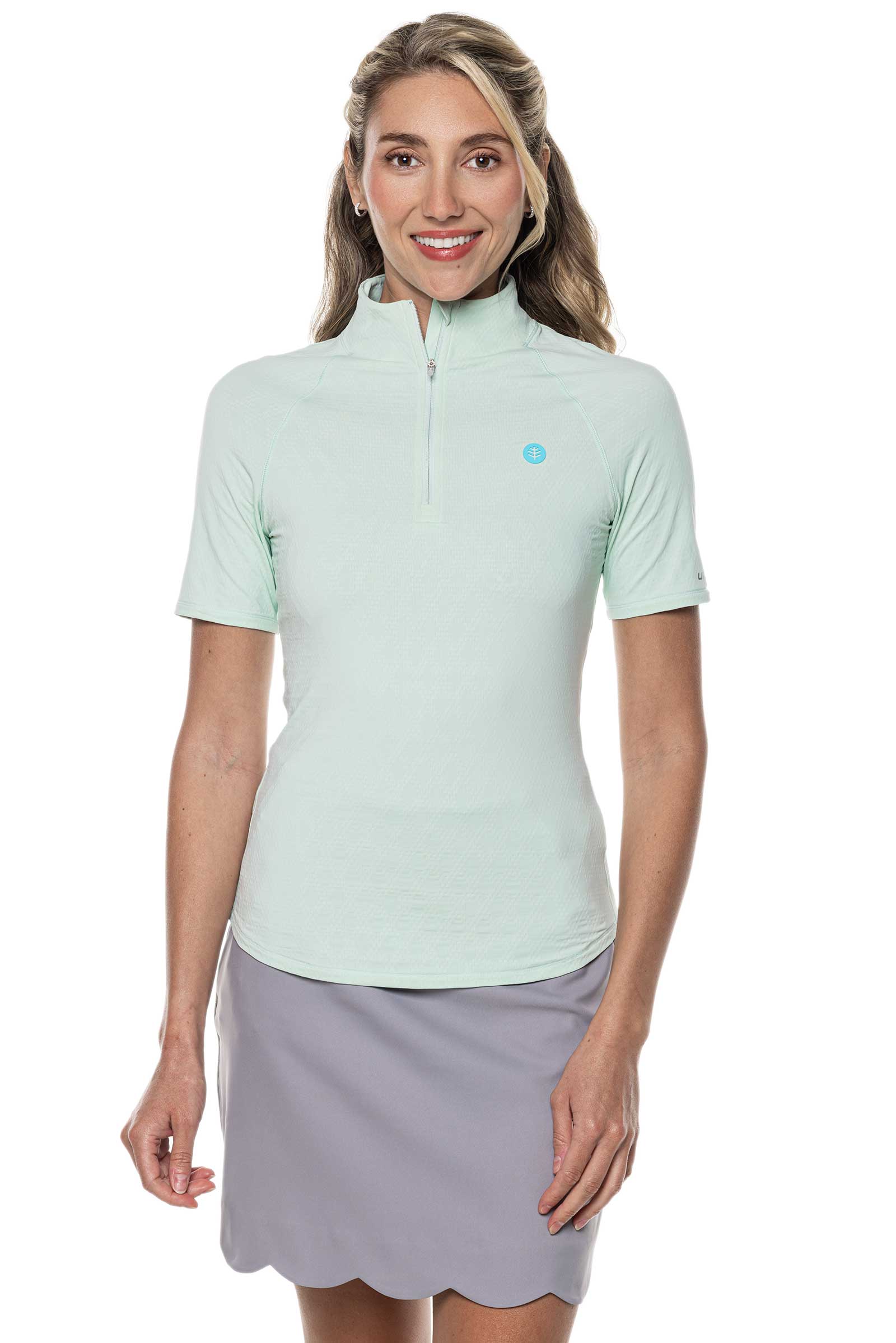Women's Albatross Elbow Sleeve Mock Neck Top | Regular Parent - Image 5