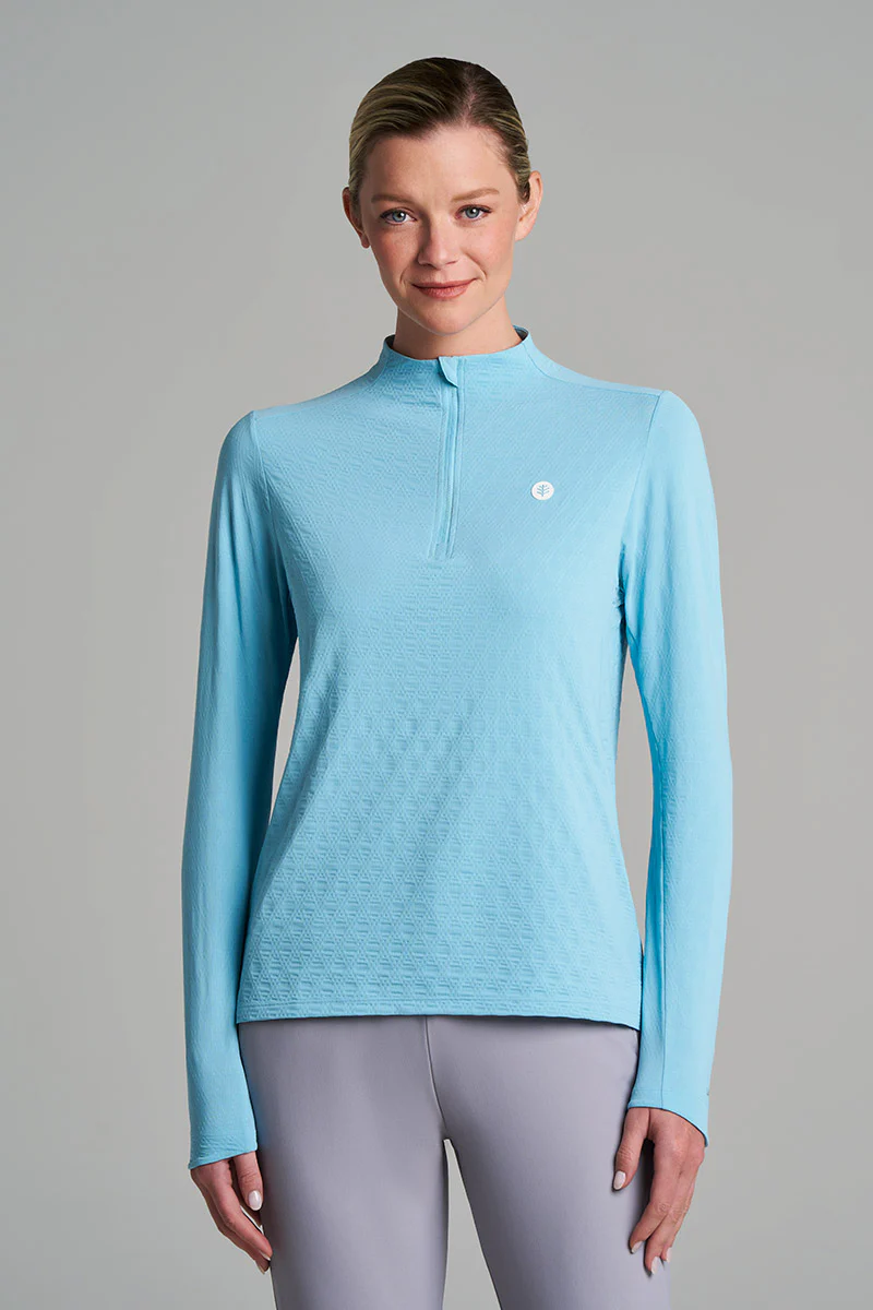 Women's Albatross Long Sleeve Pullover | Arctic Blue Diamond Jacquard - Image 2