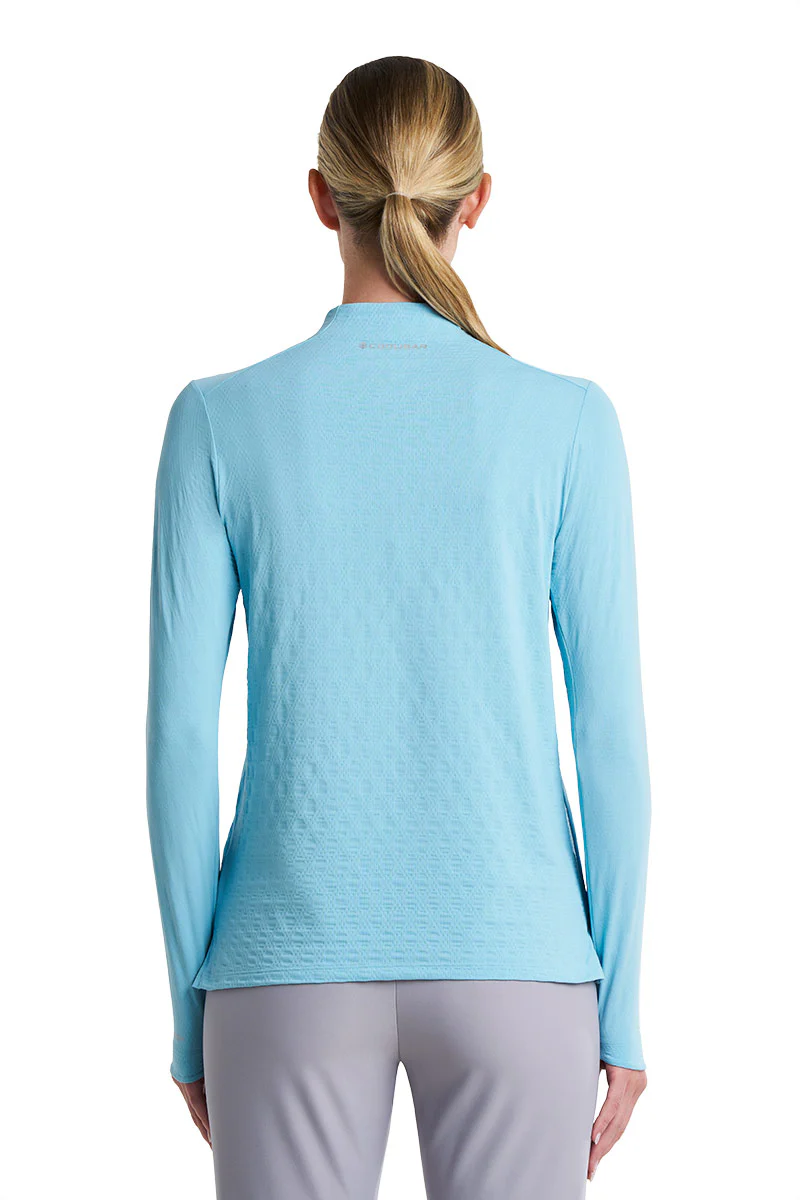 Women's Albatross Long Sleeve Pullover | Arctic Blue Diamond Jacquard - Image 5