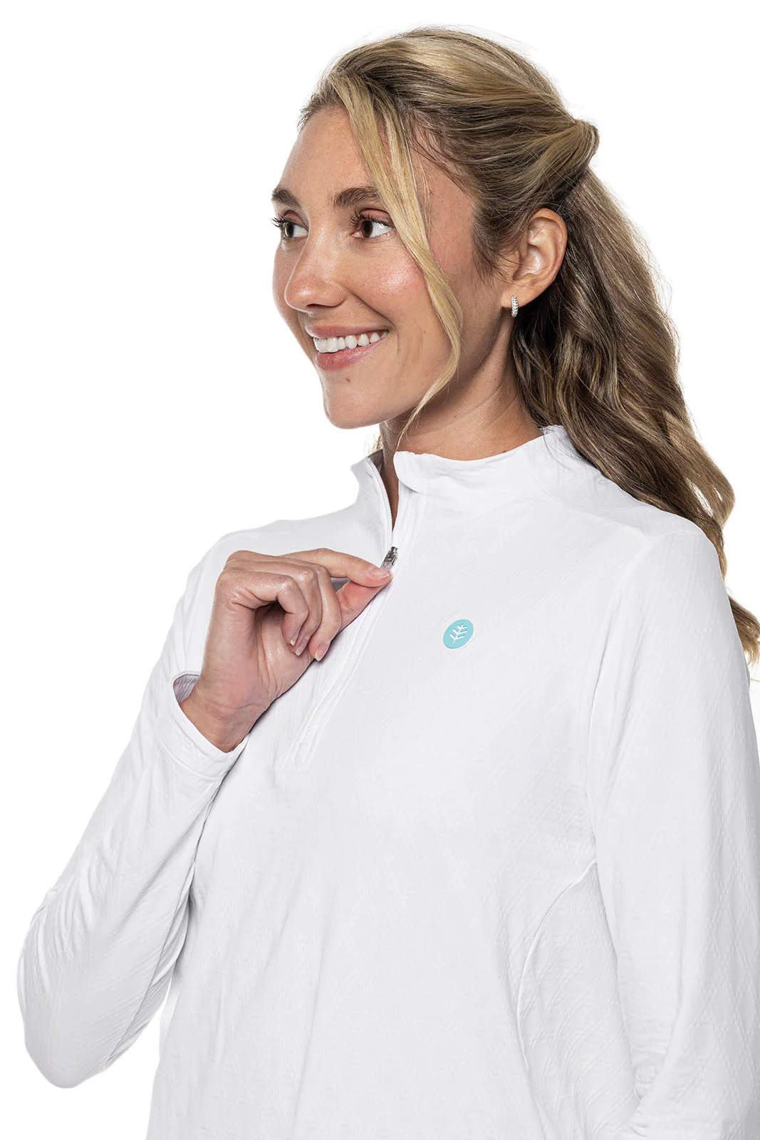 Women's Albatross Long Sleeve Pullover | White Diamond Jacquard - Image 6