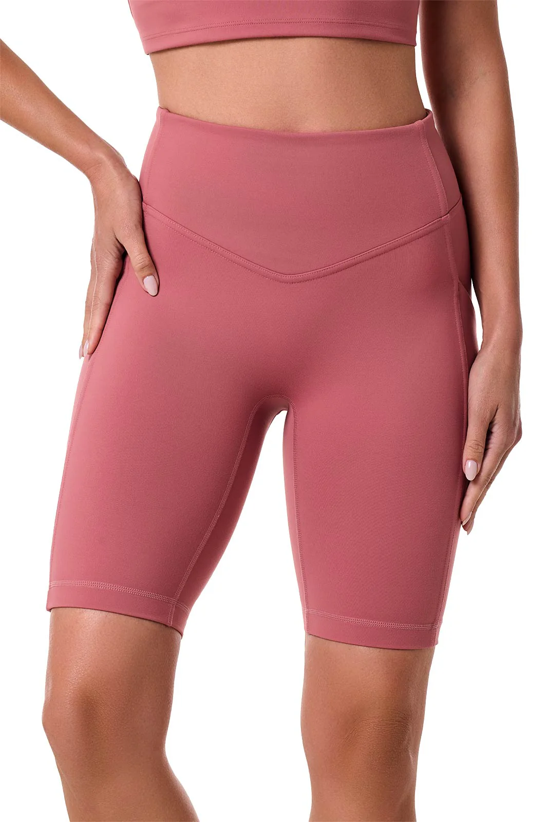Women's Ananda Bike Shorts | Terracotta Rose - Image 3