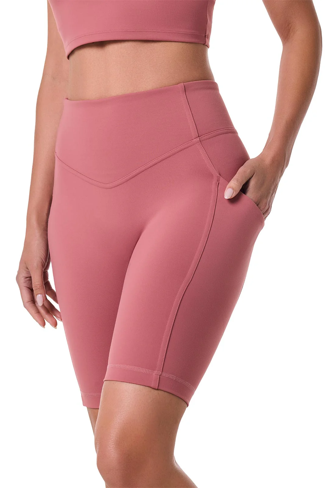 Women's Ananda Bike Shorts | Terracotta Rose - Image 4
