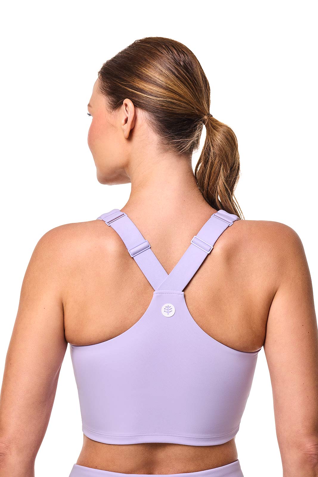 Women's Ananda Long Line Yoga Sports Bra | Lavendula - Image 5
