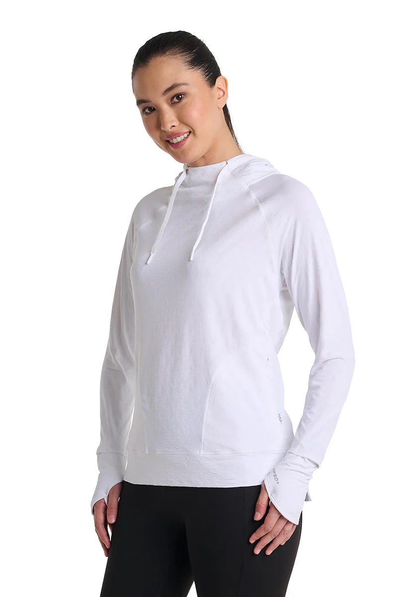 Women's Arabella Hoodie | White Diamond Jacquard - Image 11