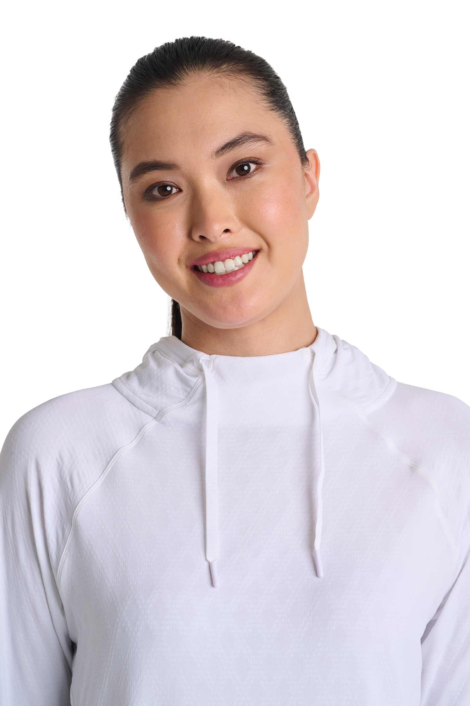 Women's Arabella Hoodie | White Diamond Jacquard - Image 13