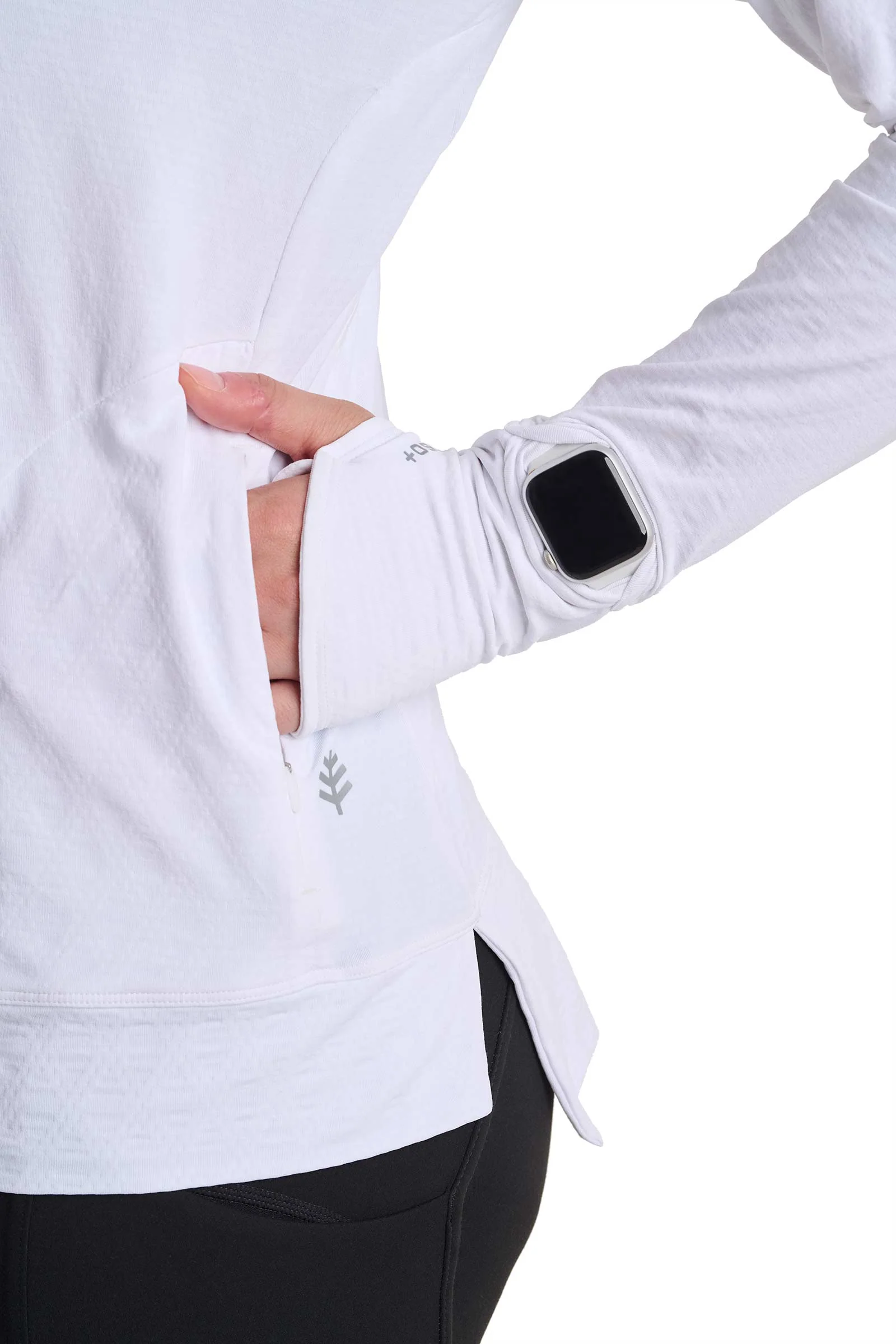 Women's Arabella Hoodie | White Diamond Jacquard - Image 7
