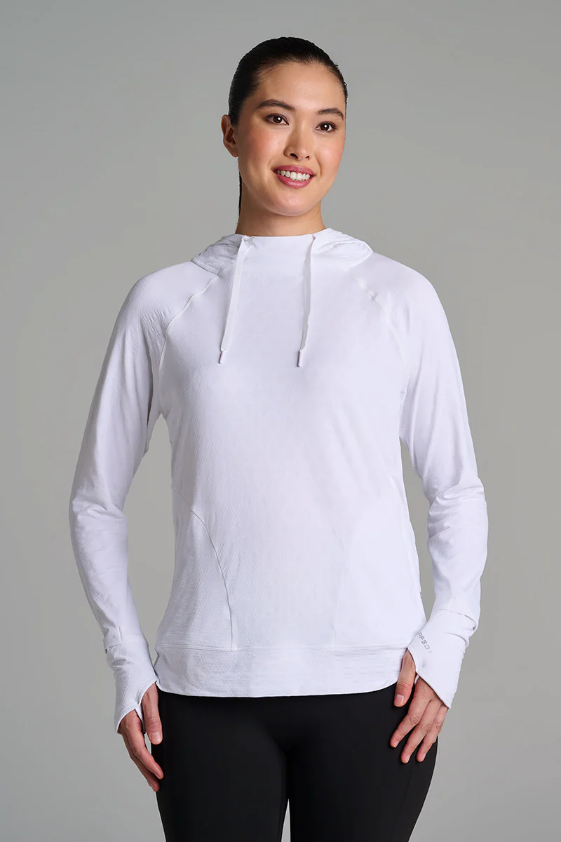 Women's Arabella Hoodie | White Diamond Jacquard - Image 9