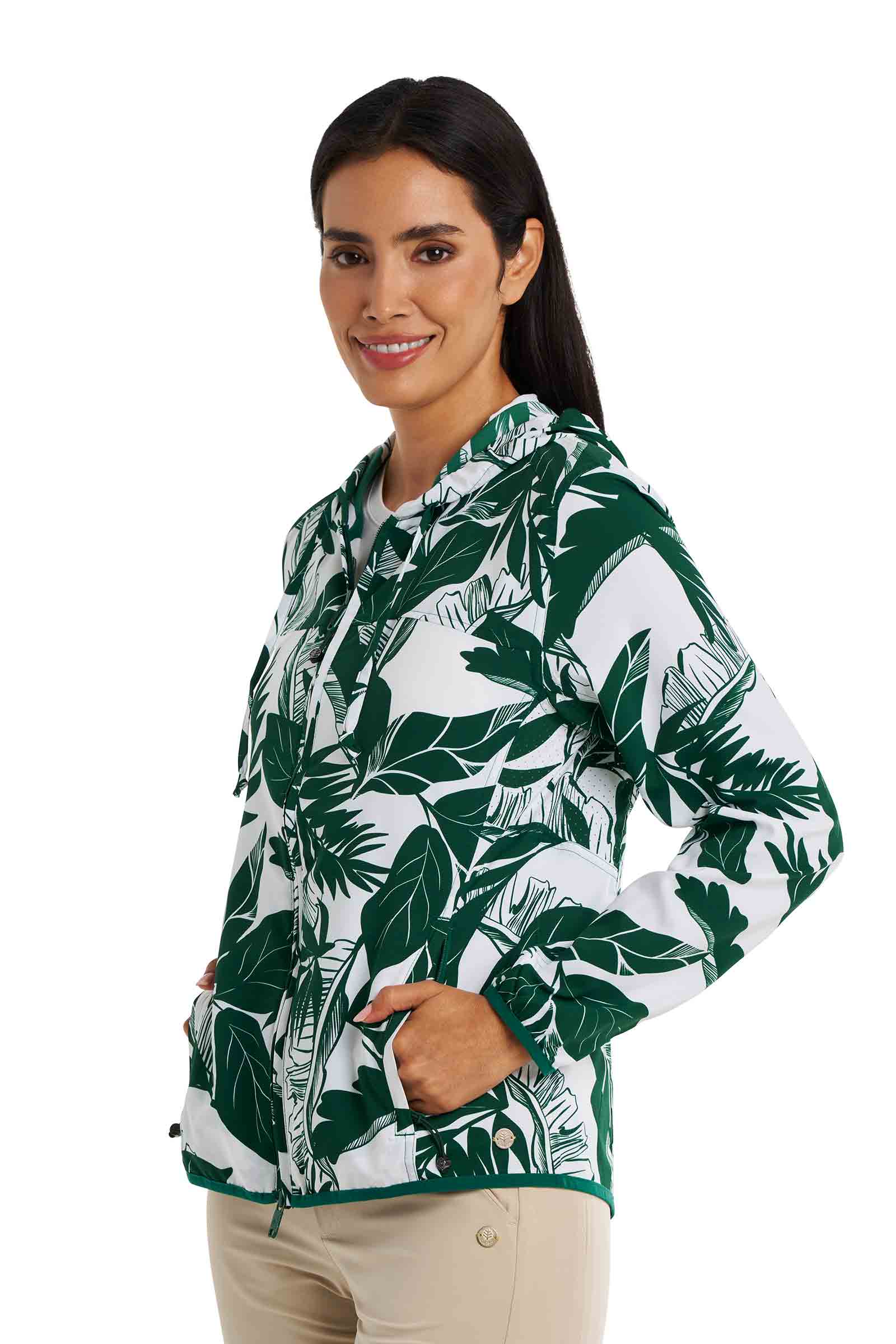 Women's Arcadian Packable Jacket | Eden Palm Paradise - Image 7