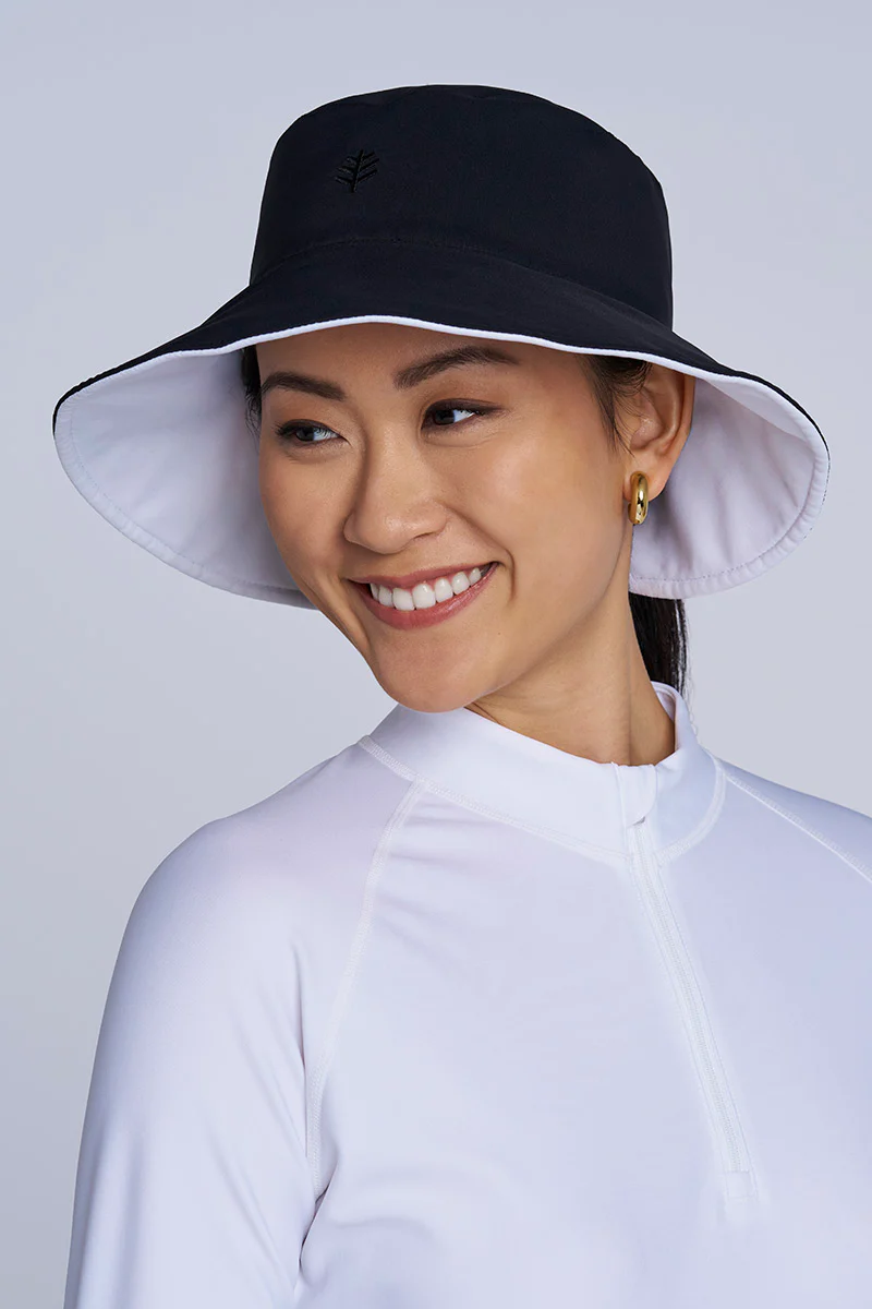Women's Ariel Reversible Chlorine Resistant Pool Hat | White - Image 2