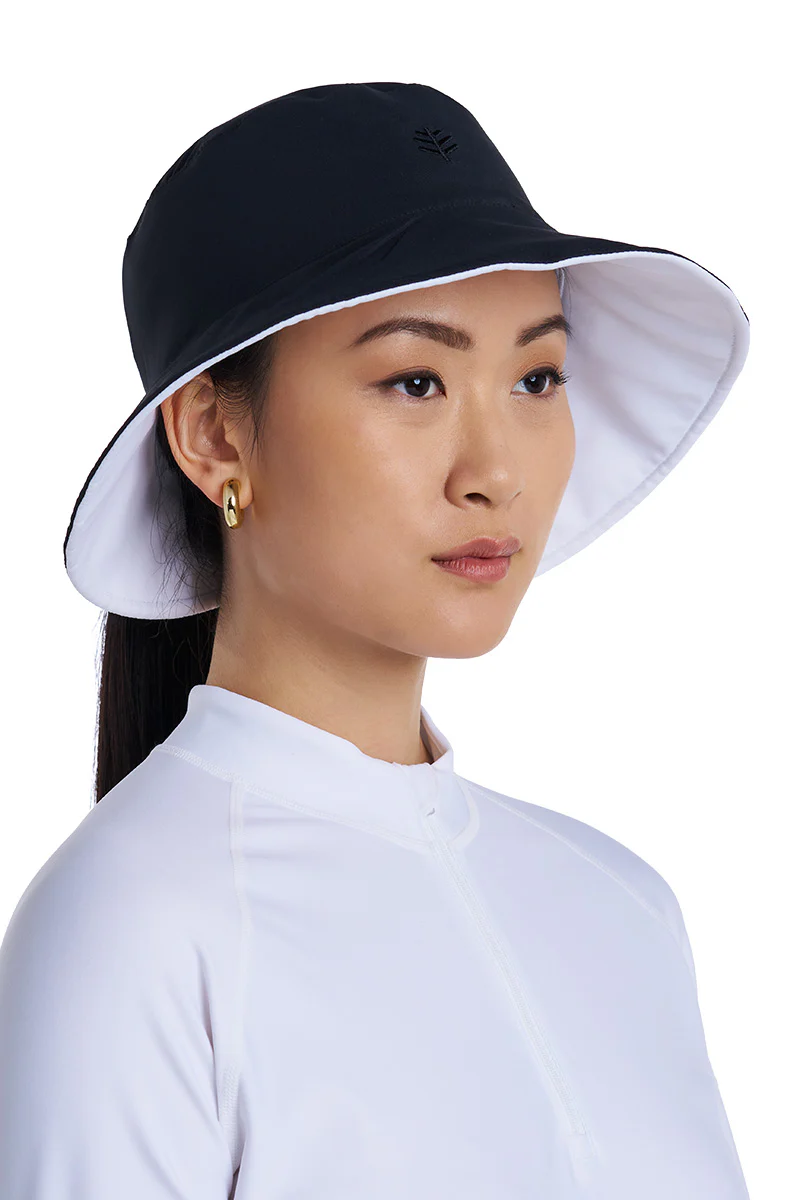 Women's Ariel Reversible Chlorine Resistant Pool Hat | White - Image 7
