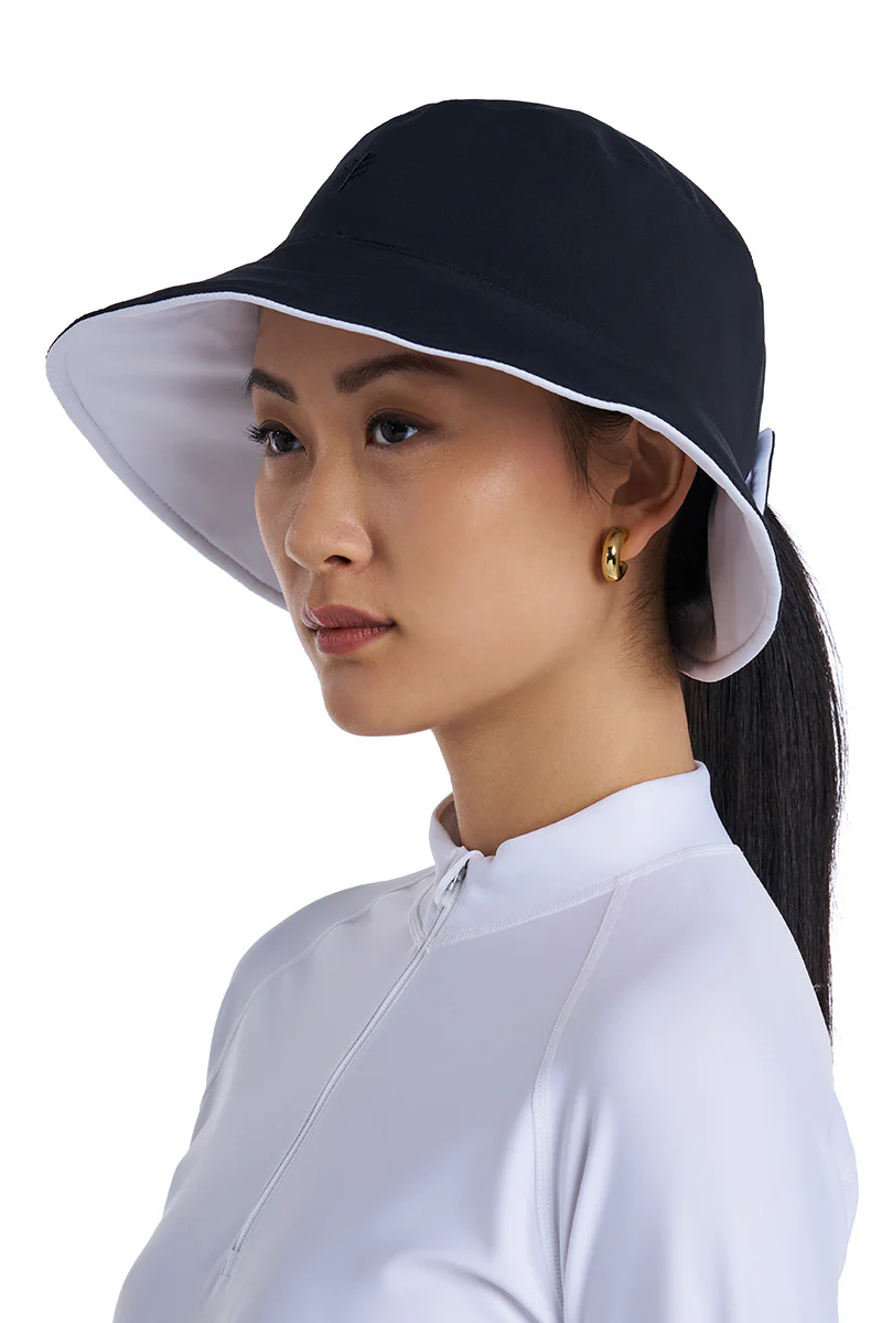 Women's Ariel Reversible Chlorine Resistant Pool Hat | White - Image 8