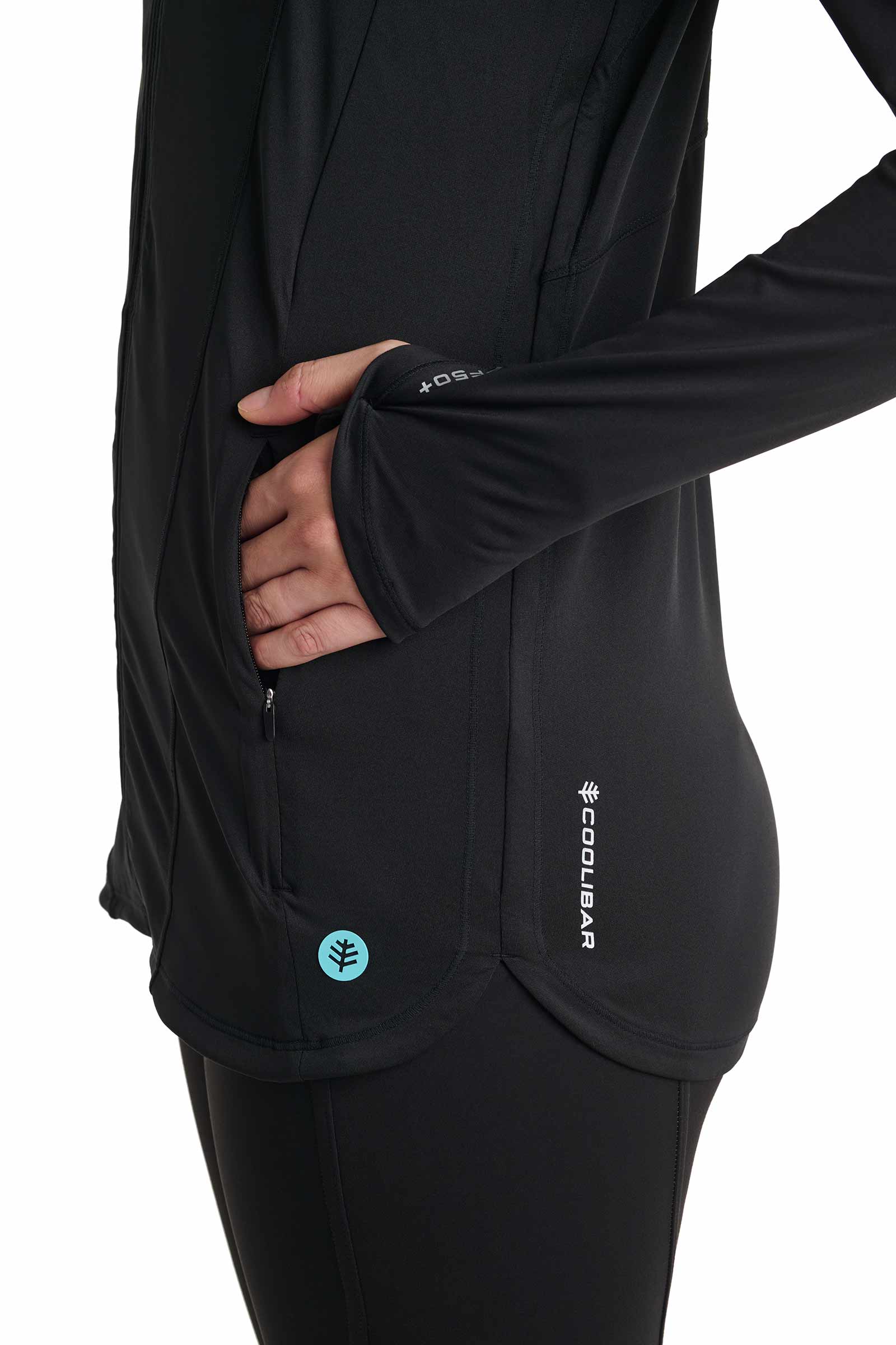 Women's Astir Full-Zip Jacket | Black - Image 10
