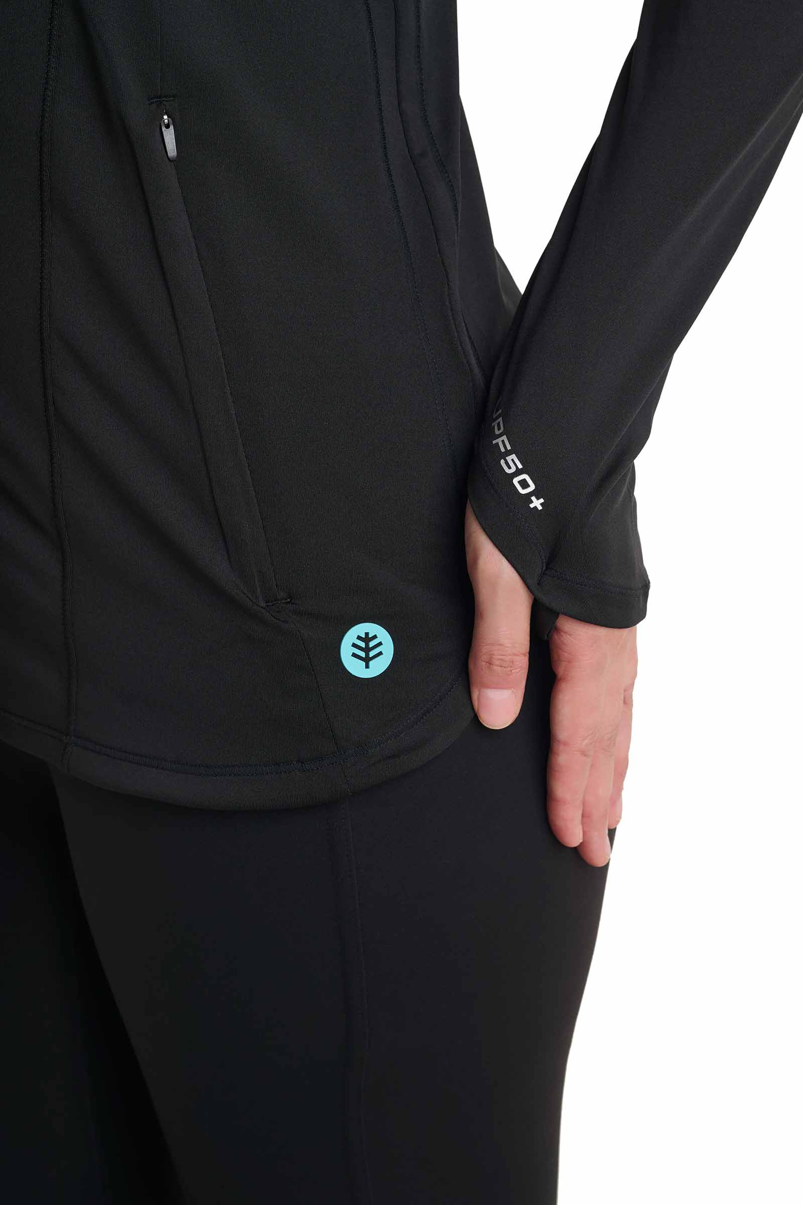 Women's Astir Full-Zip Jacket | Black - Image 8